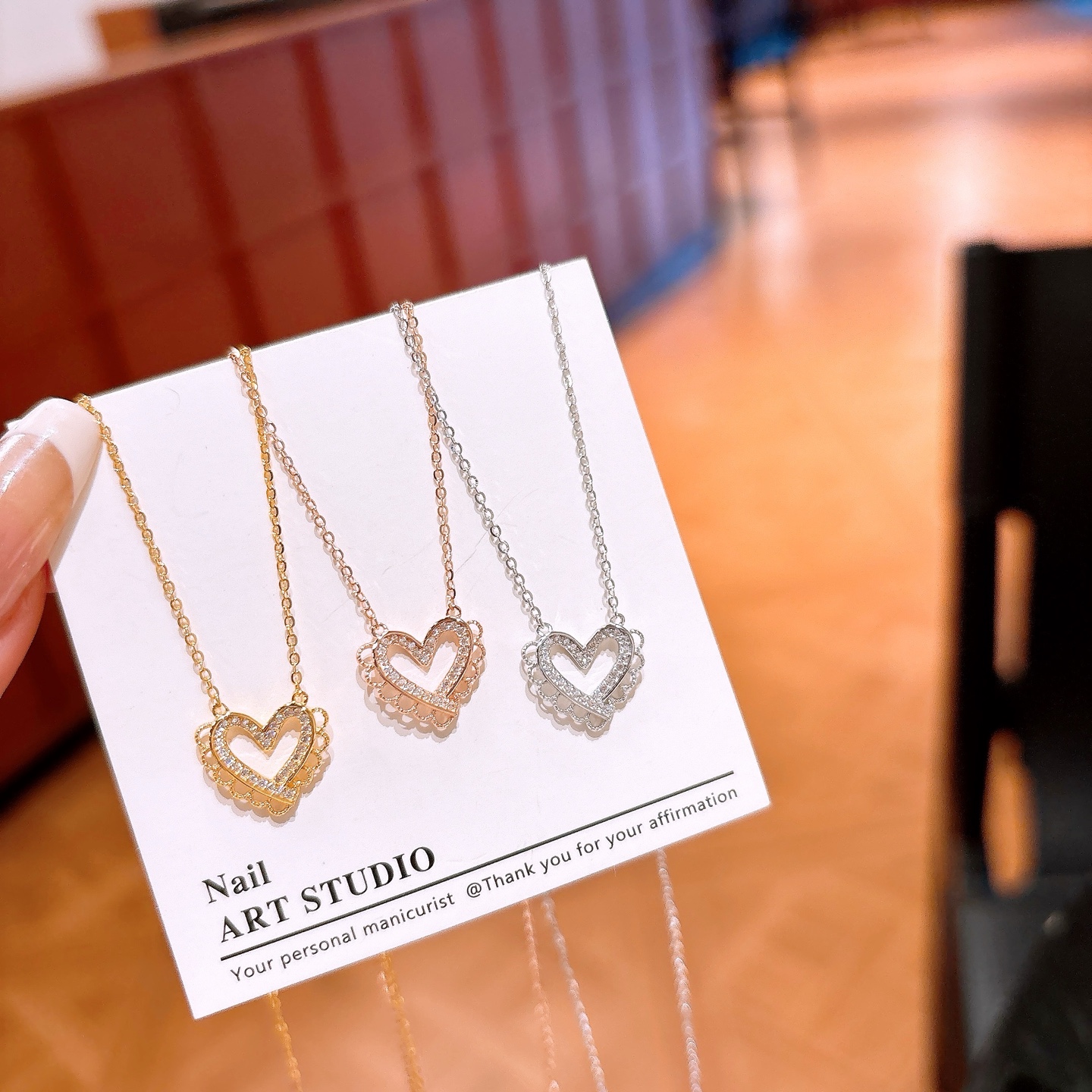 フレッシュ高品質シルバーネックレスゴールド クリスマス