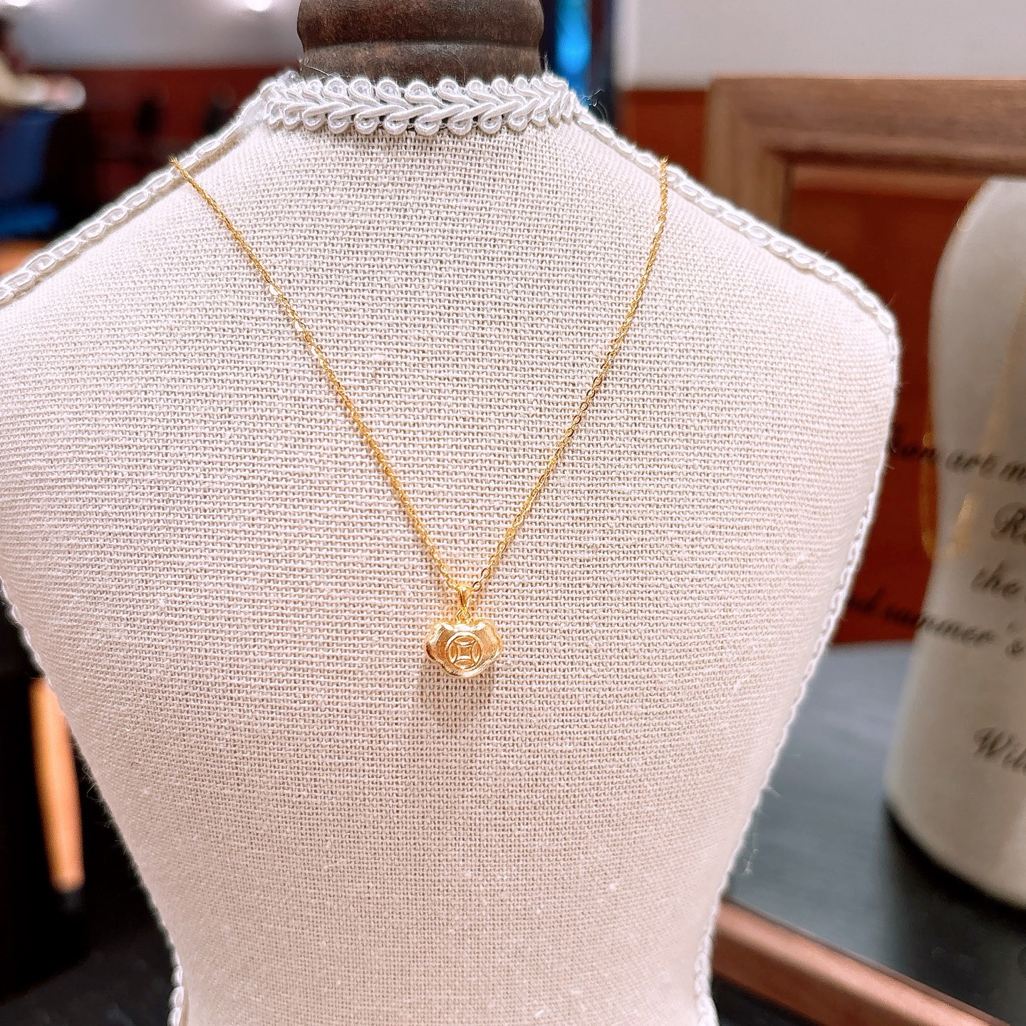 Nickel Free Silver Necklace French Mother's Birthday Gold