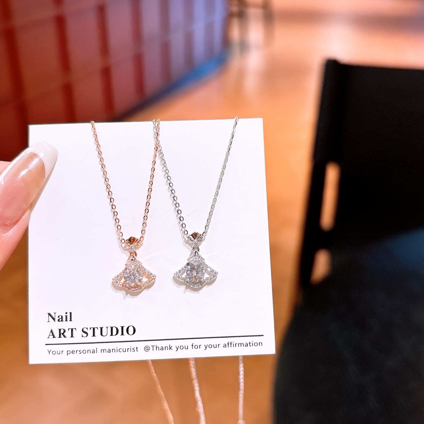 Solid Silver Necklace Lively Bestie Gift Gold