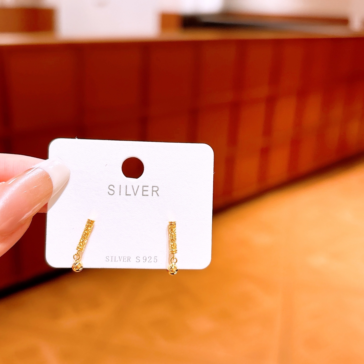 Solid Silver Earrings Korean Style Mother's Birthday Silver