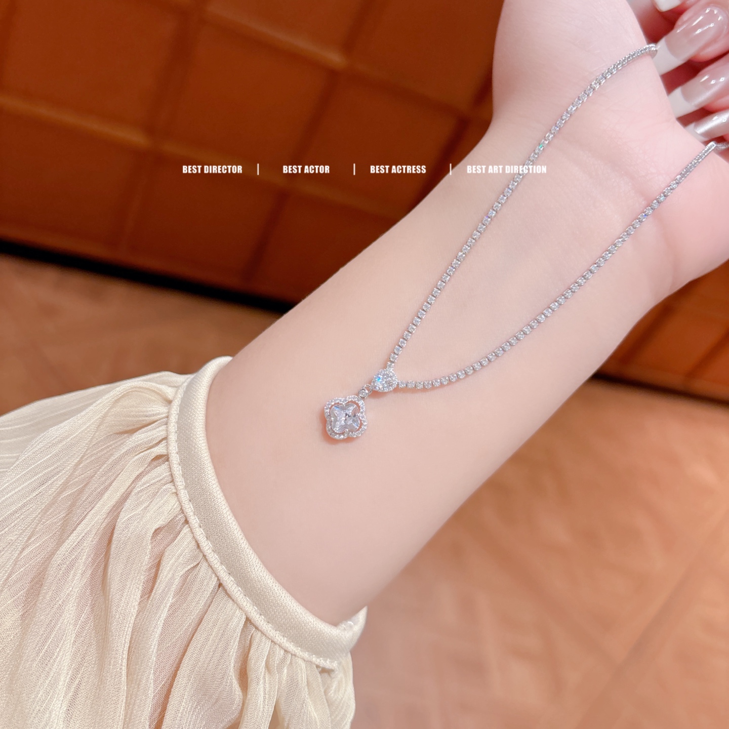 S925 Sterlingsilber Kette Mädchenhaft Muttergeburtstag Silber