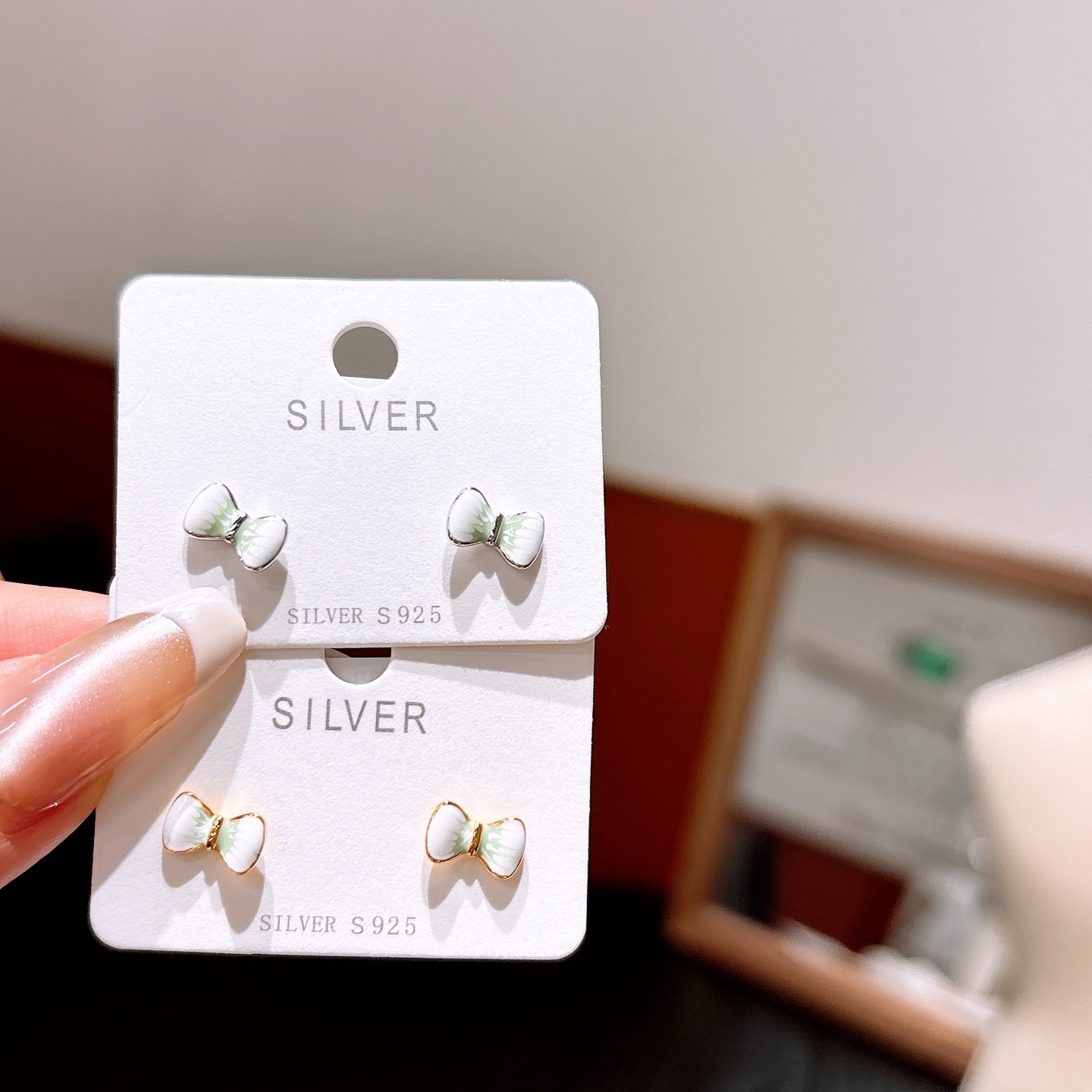 Low Allergy Silver Earrings Sweet Graduation Silver