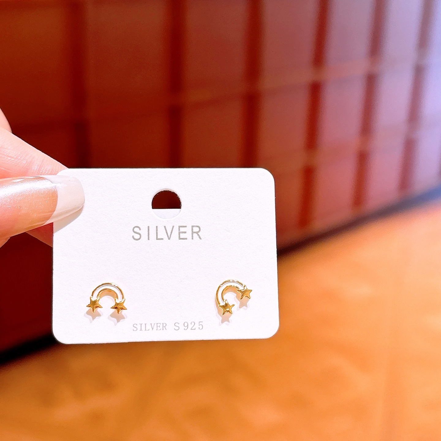 Low Allergy Silver Earrings Girly Christmas Silver