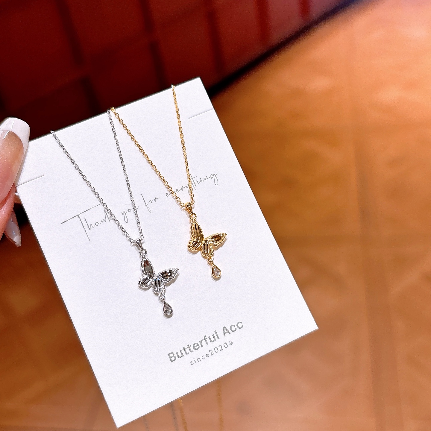 S925 Sterling Silver Necklace French Valentine's Day Silver