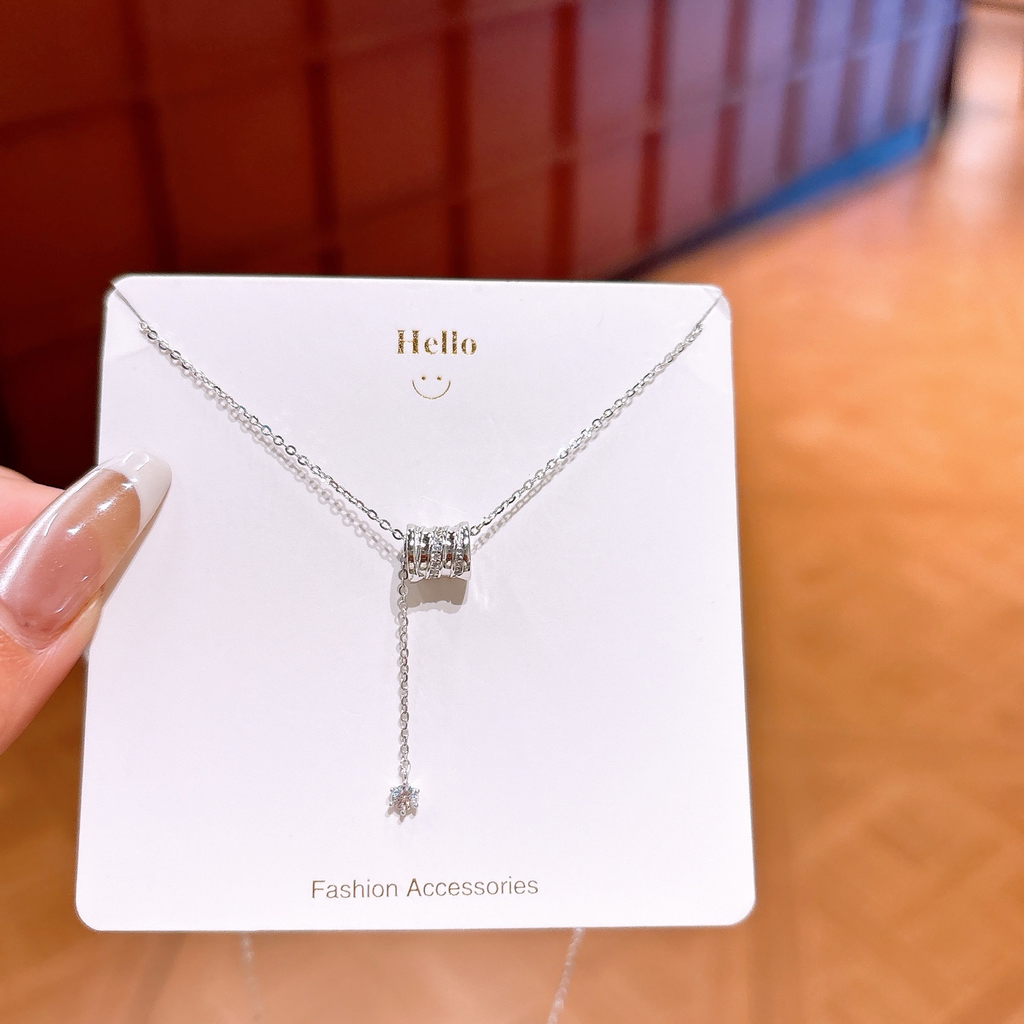 Low Allergy Silver Necklace Artistic Everyday Wear Gold