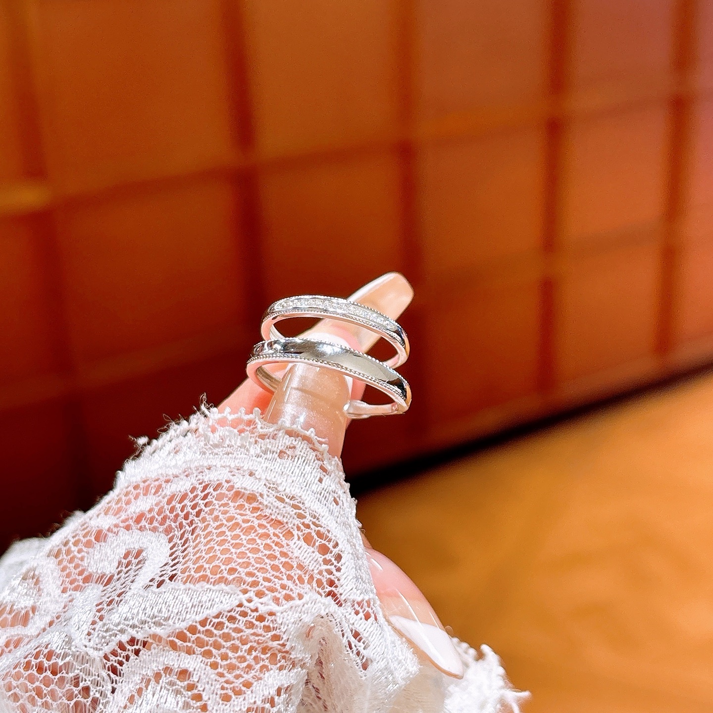 Low Allergy Silver Couple Rings Precision Workplace Gold