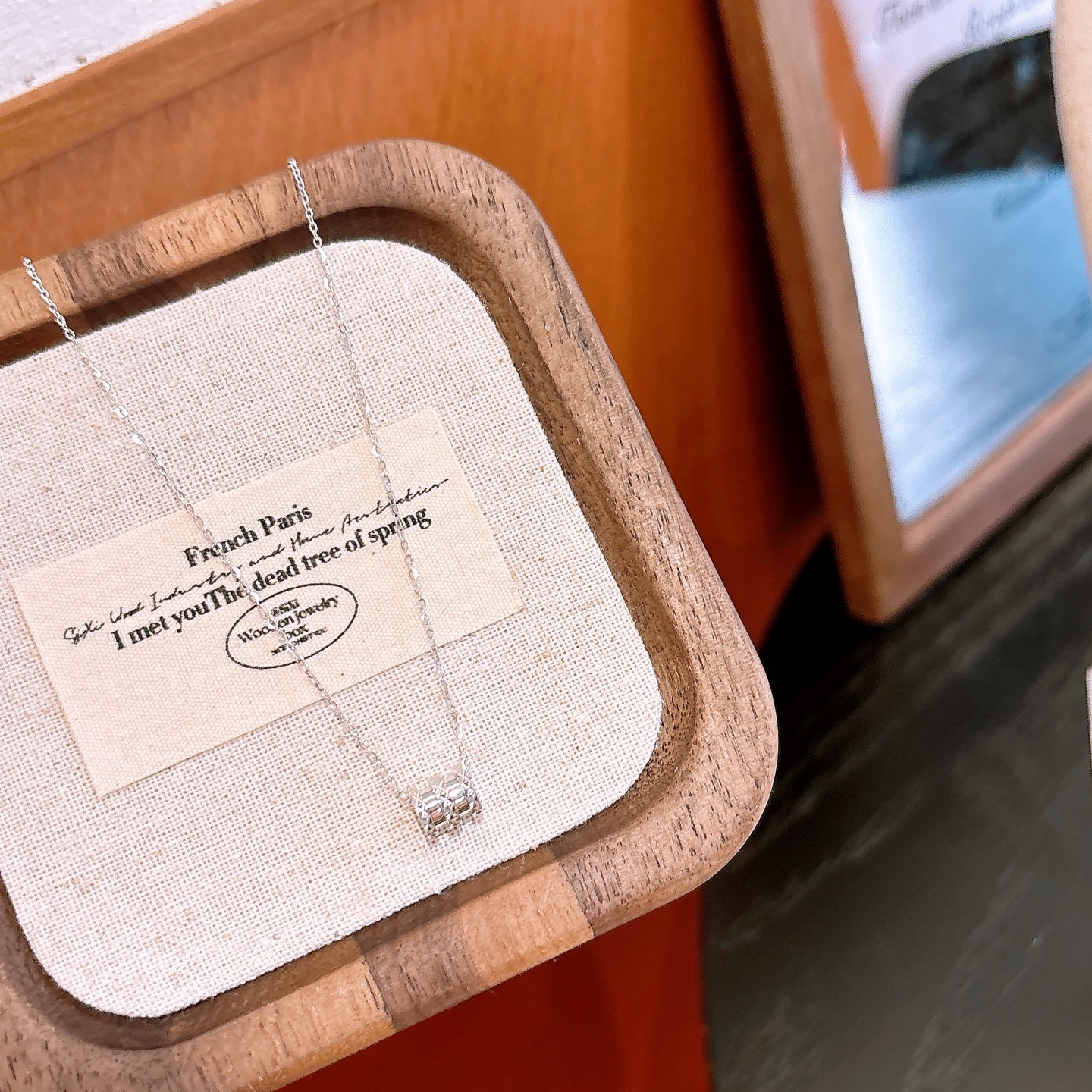 Solid Silver Necklace French Birthday Silver