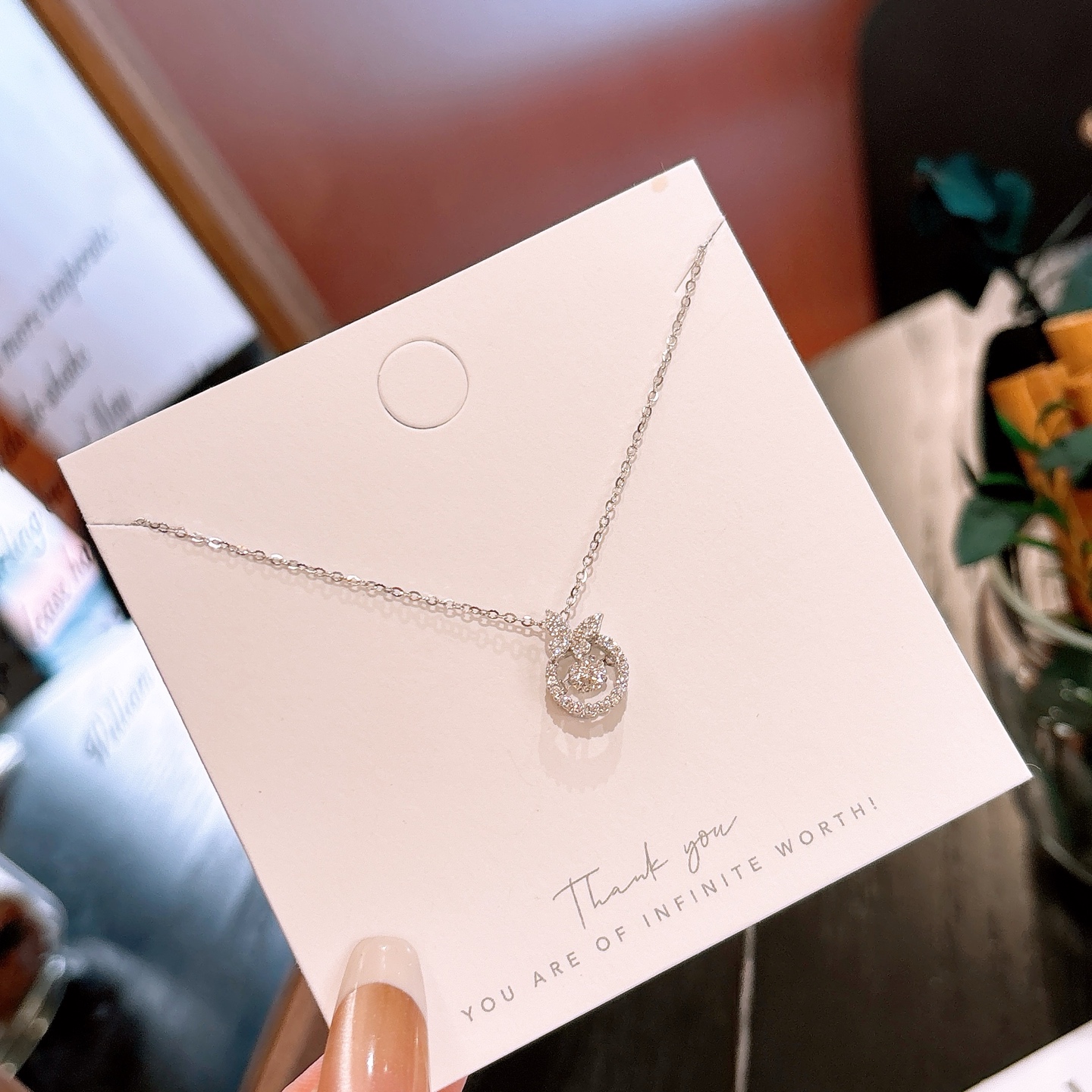 S925 Sterling Silver Necklace Ins Style Self-love Silver