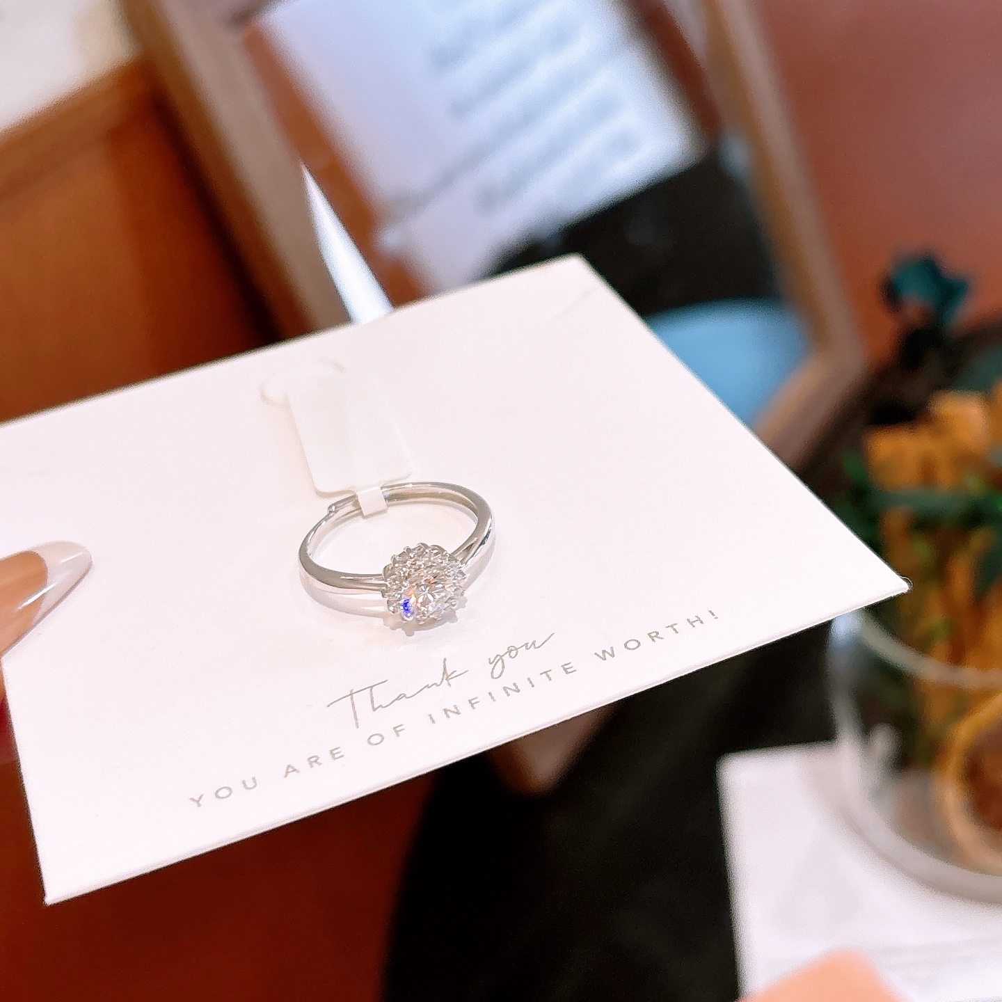 Low Allergy Silver Ring Sweet Proposal Silver