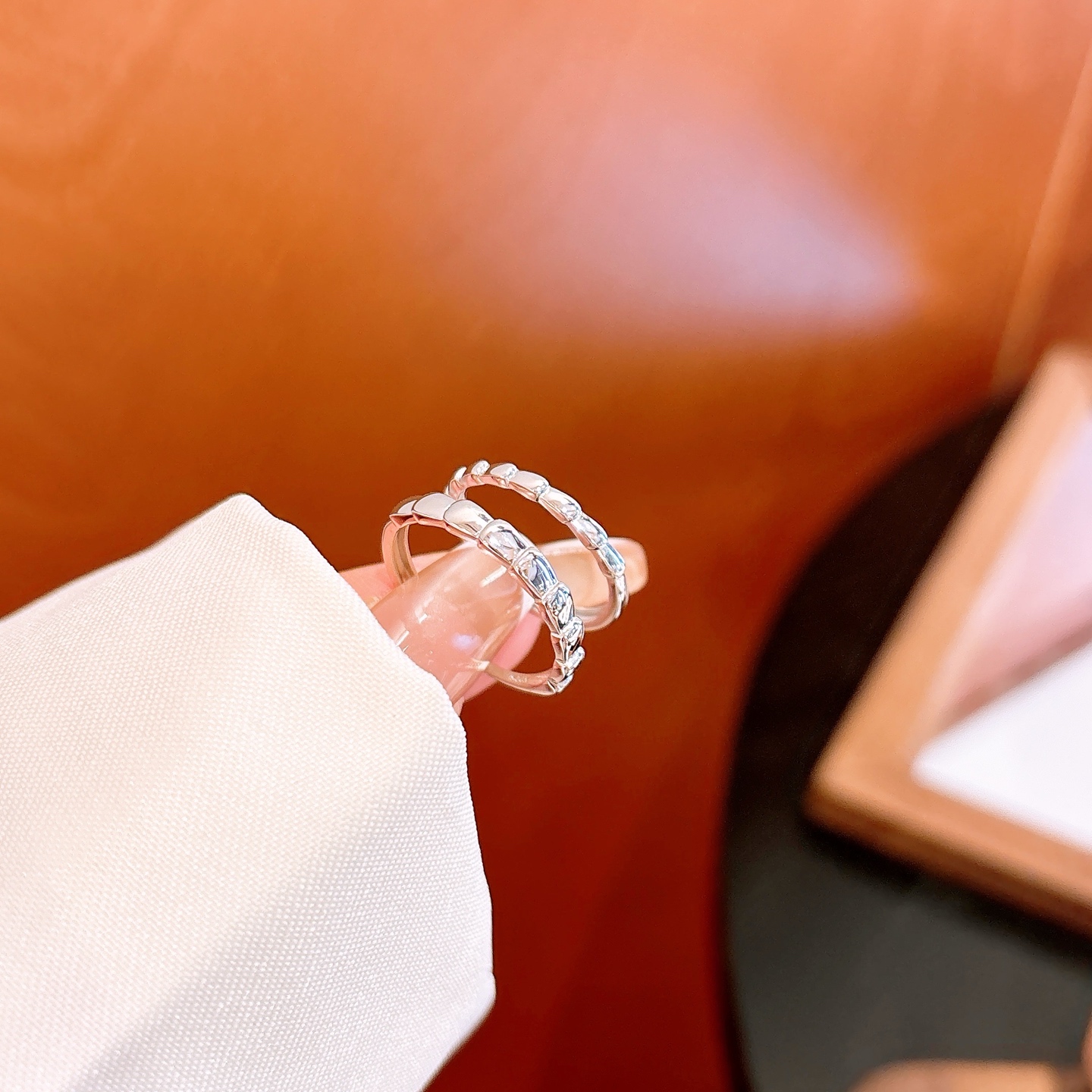 925 Silver Couple Rings Ins Style Self-love Silver