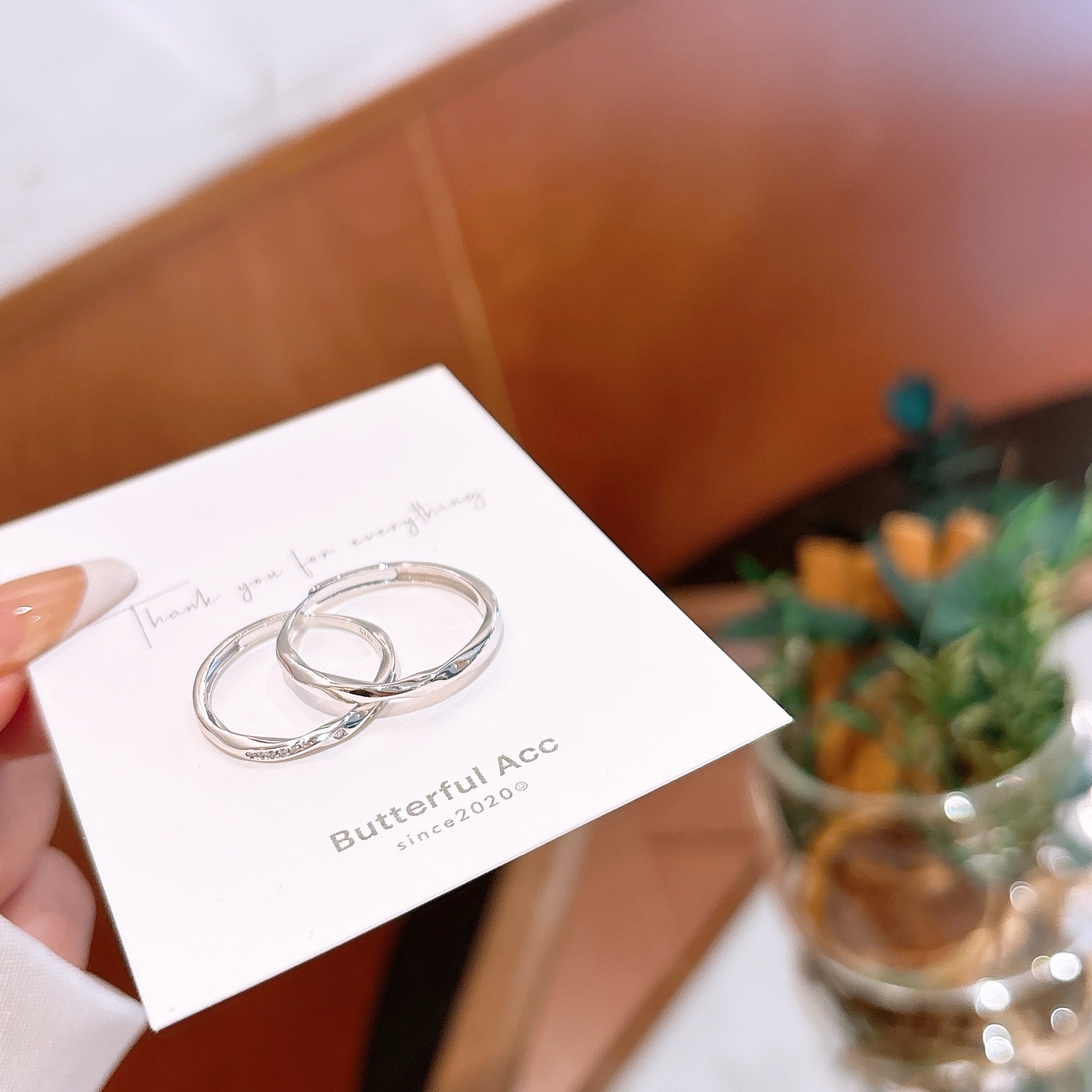 925 Silver Couple Rings French Wedding Registration Silver