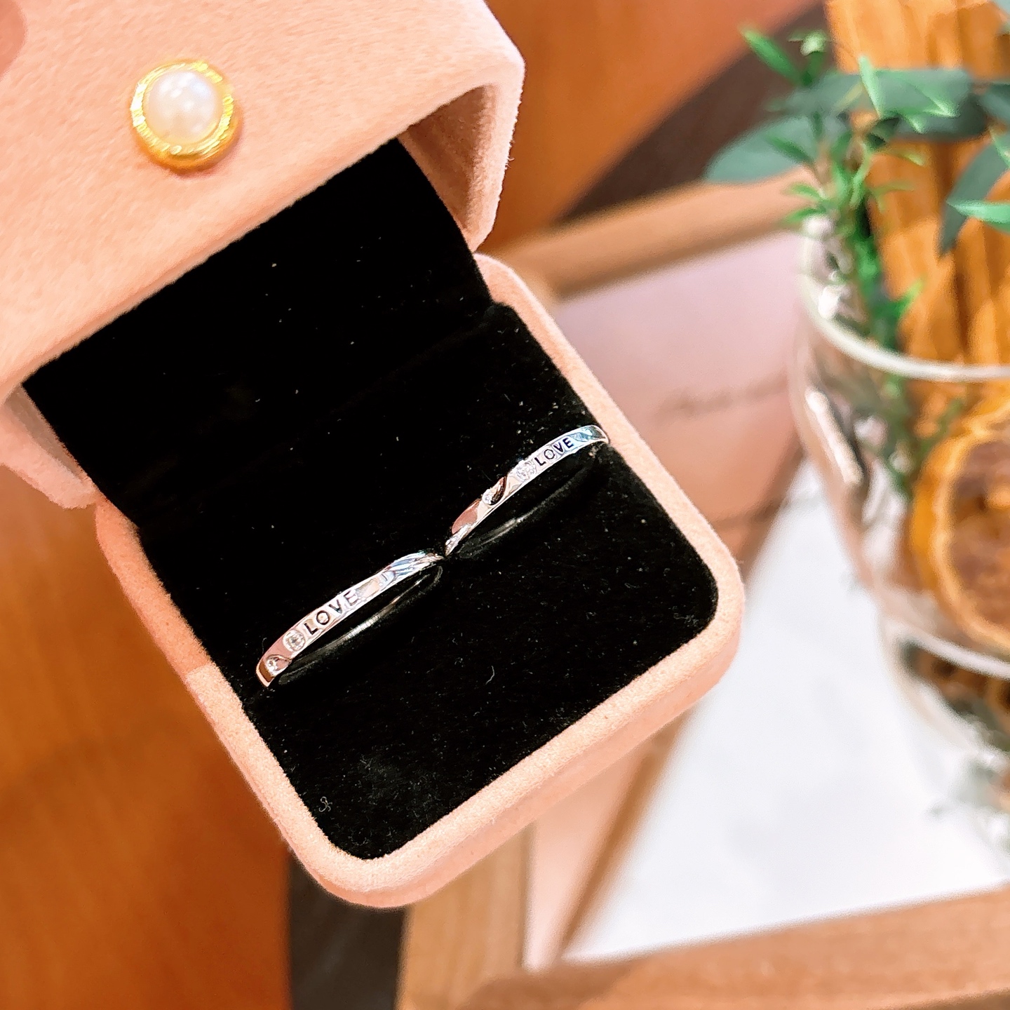 High Polish Silver Couple Rings Vintage Self-love Silver