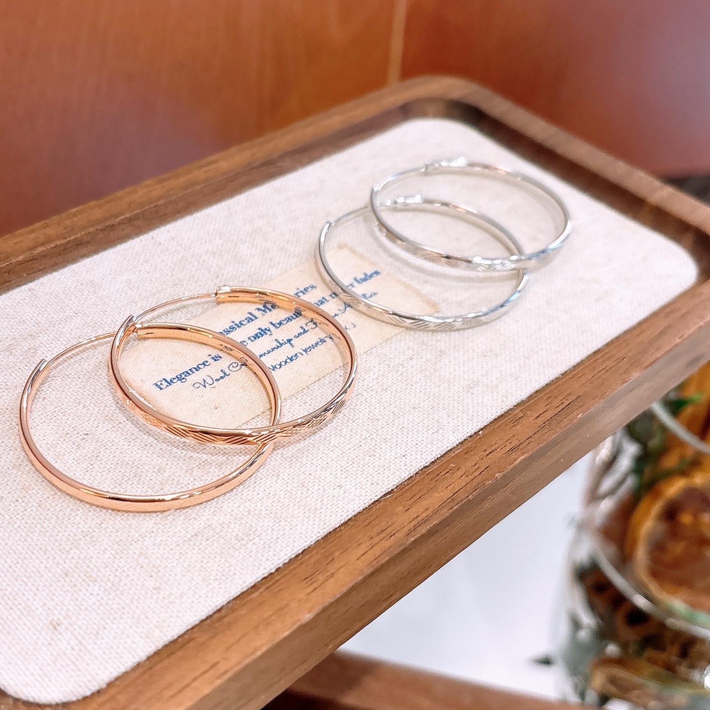 Hypoallergenic Silver Hoop Earrings Sweet Wedding Gold