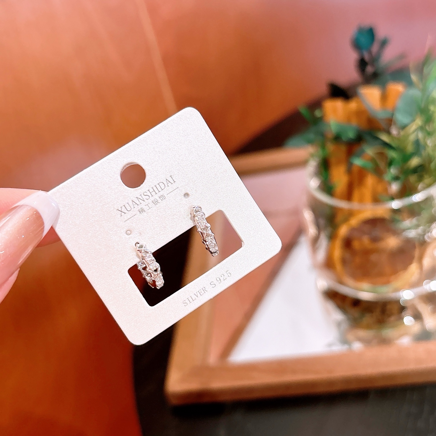 Nickel Free Silver Ear Cuffs Sweet & Cool Teacher's Day Silver