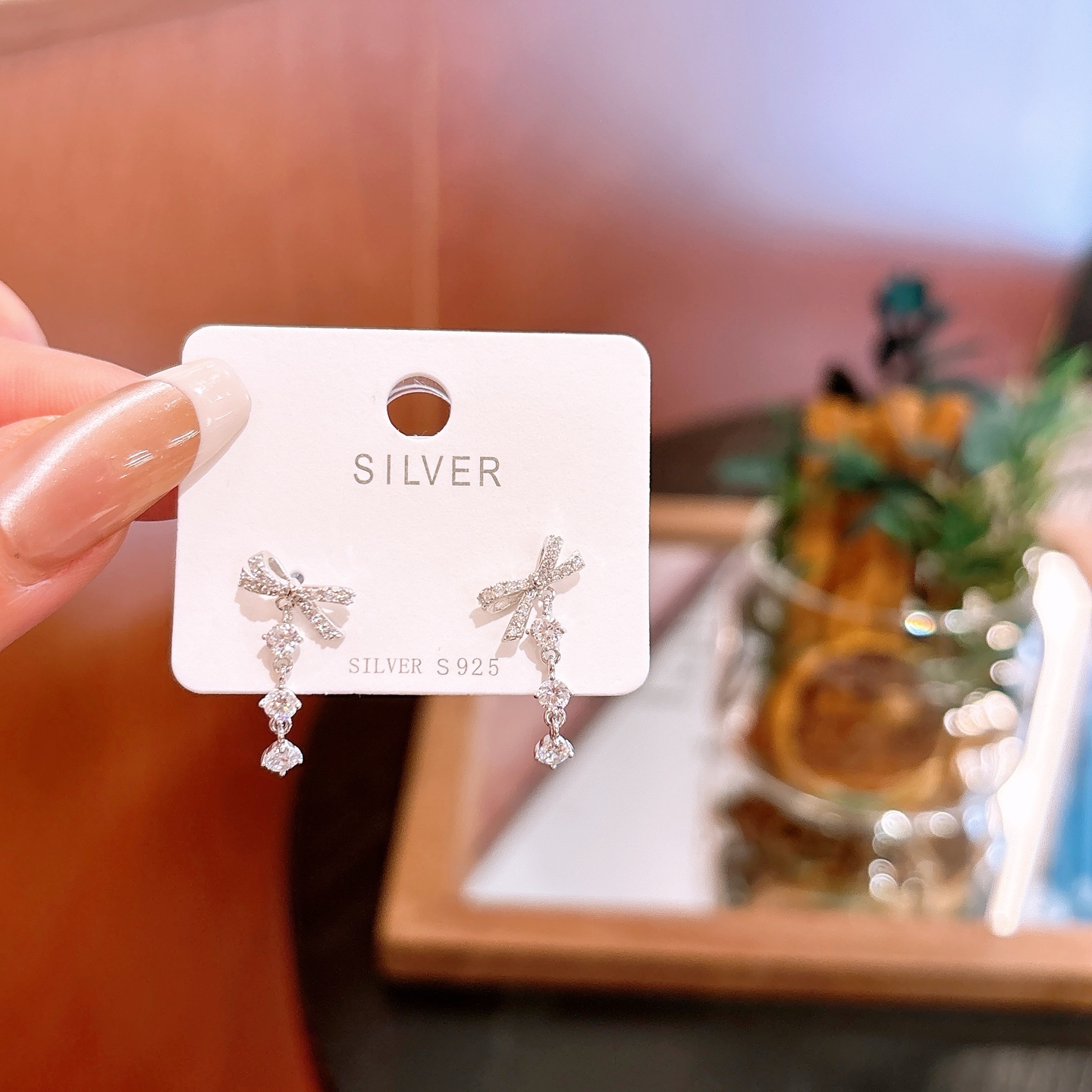 Hypoallergenes Silber Ohrringe Filigran Bankett Silber