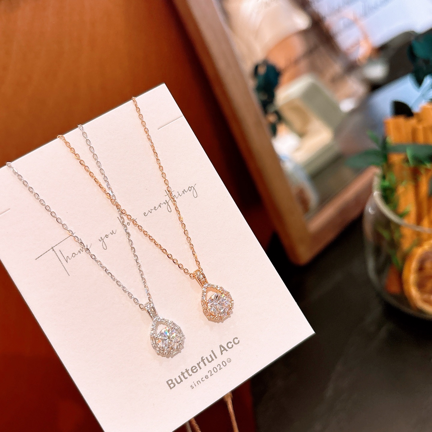 High Polish Silver Necklace Pure Mother's Day Silver