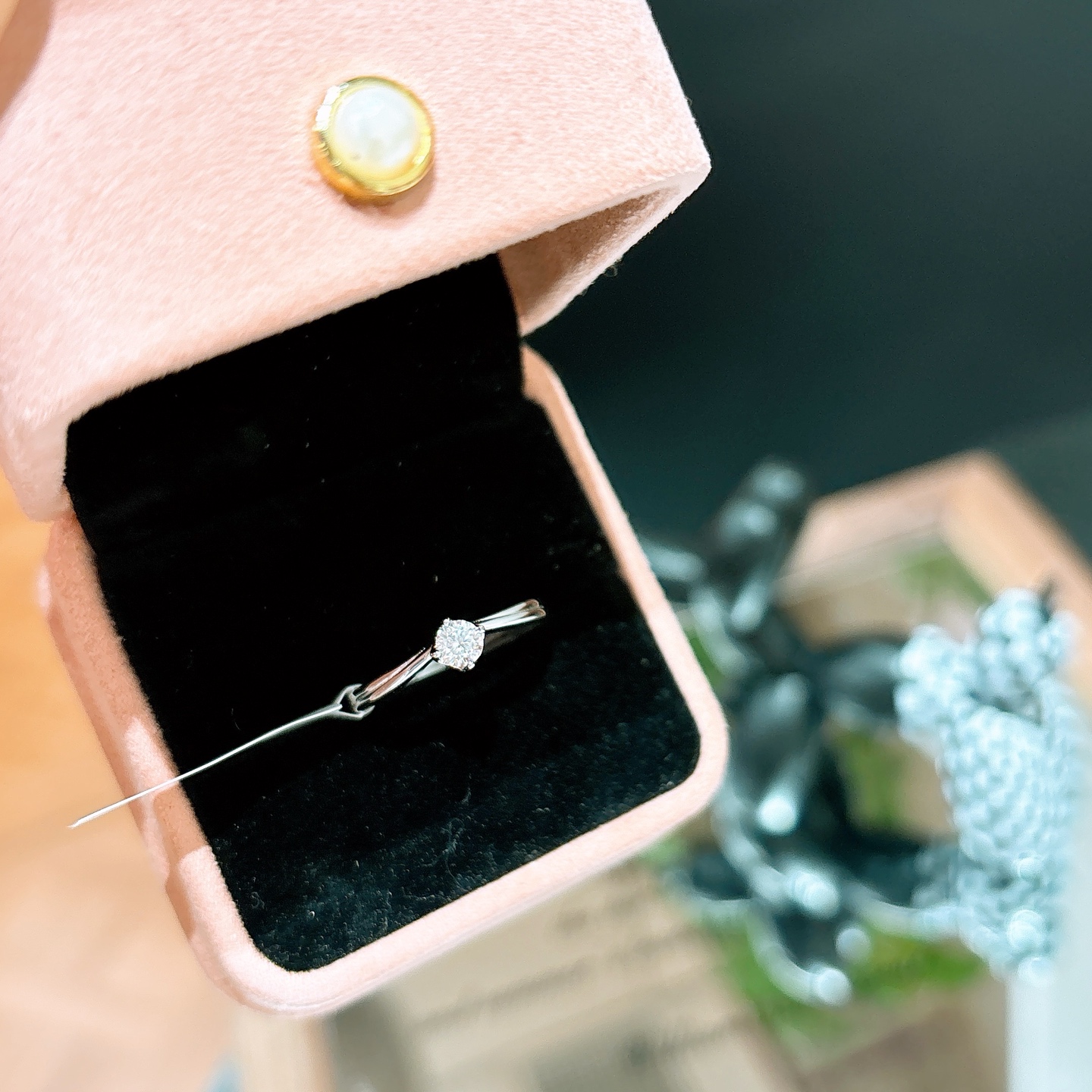 Nickel Free Silver Moissanite Ring Ethereal Mother's Day Silver