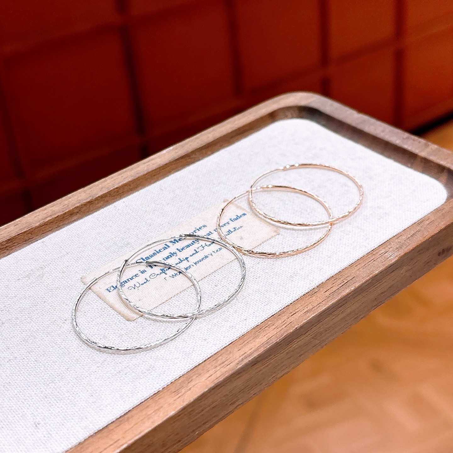 High Polish Silver Hoop Earrings Sweet Christmas Silver