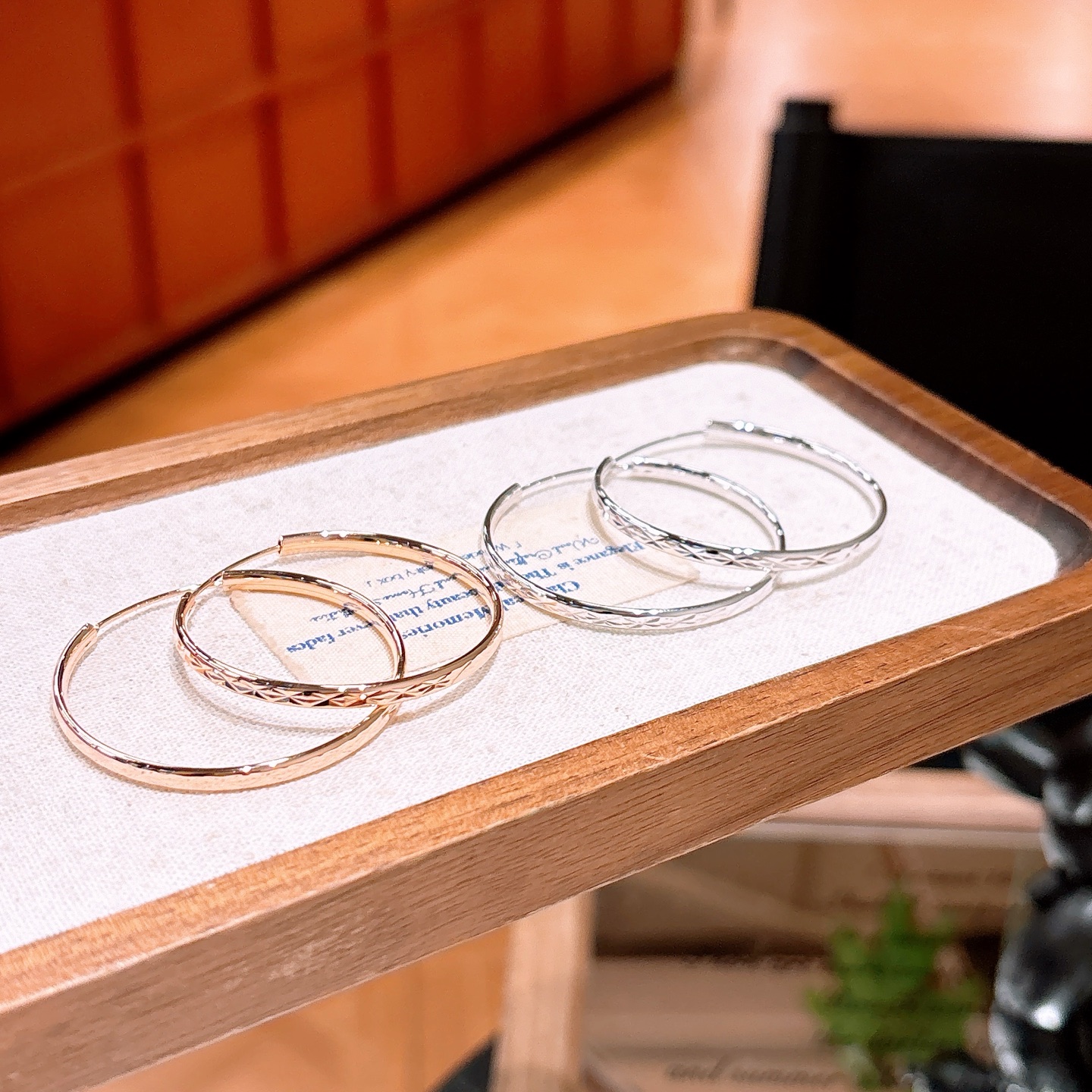 Low Allergy Silver Hoop Earrings Soft Self-love Gold