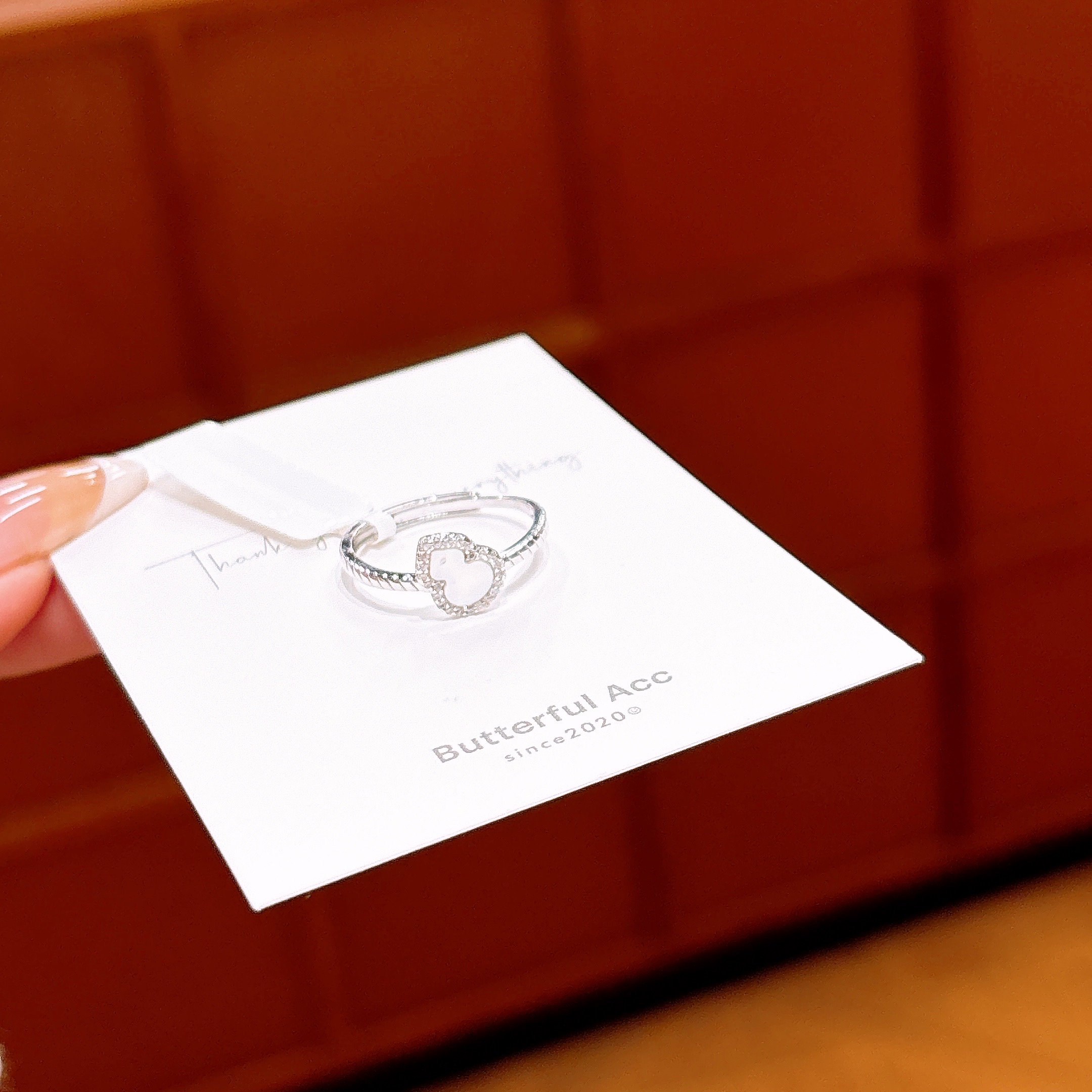 Nickel Free Silver Ring Intellectual Self-love Gold