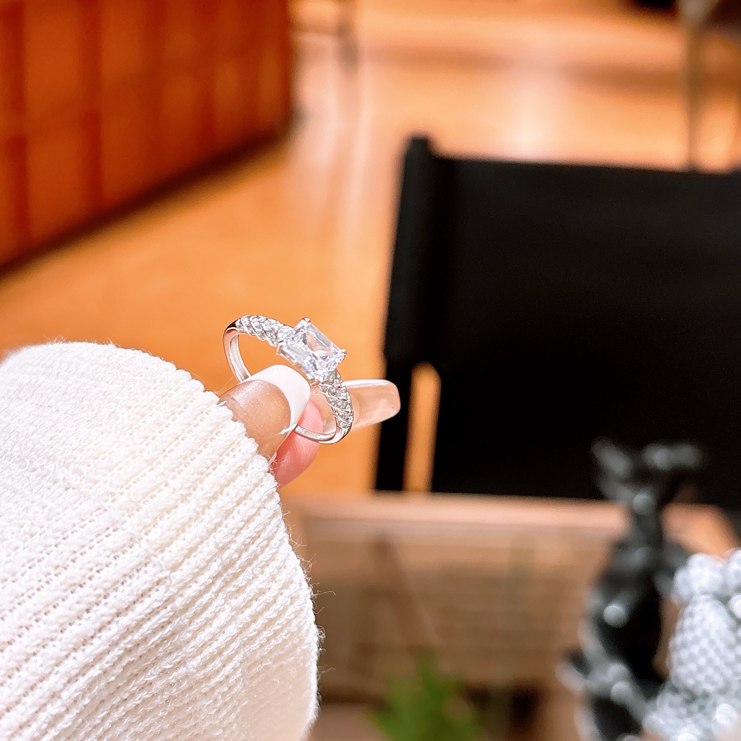 Nickel Free Silver Ring Korean Style Everyday Wear Gold