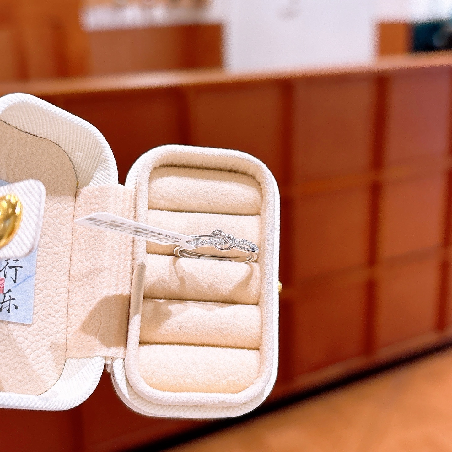 925 Silver Ring Romantic Graduation Gold