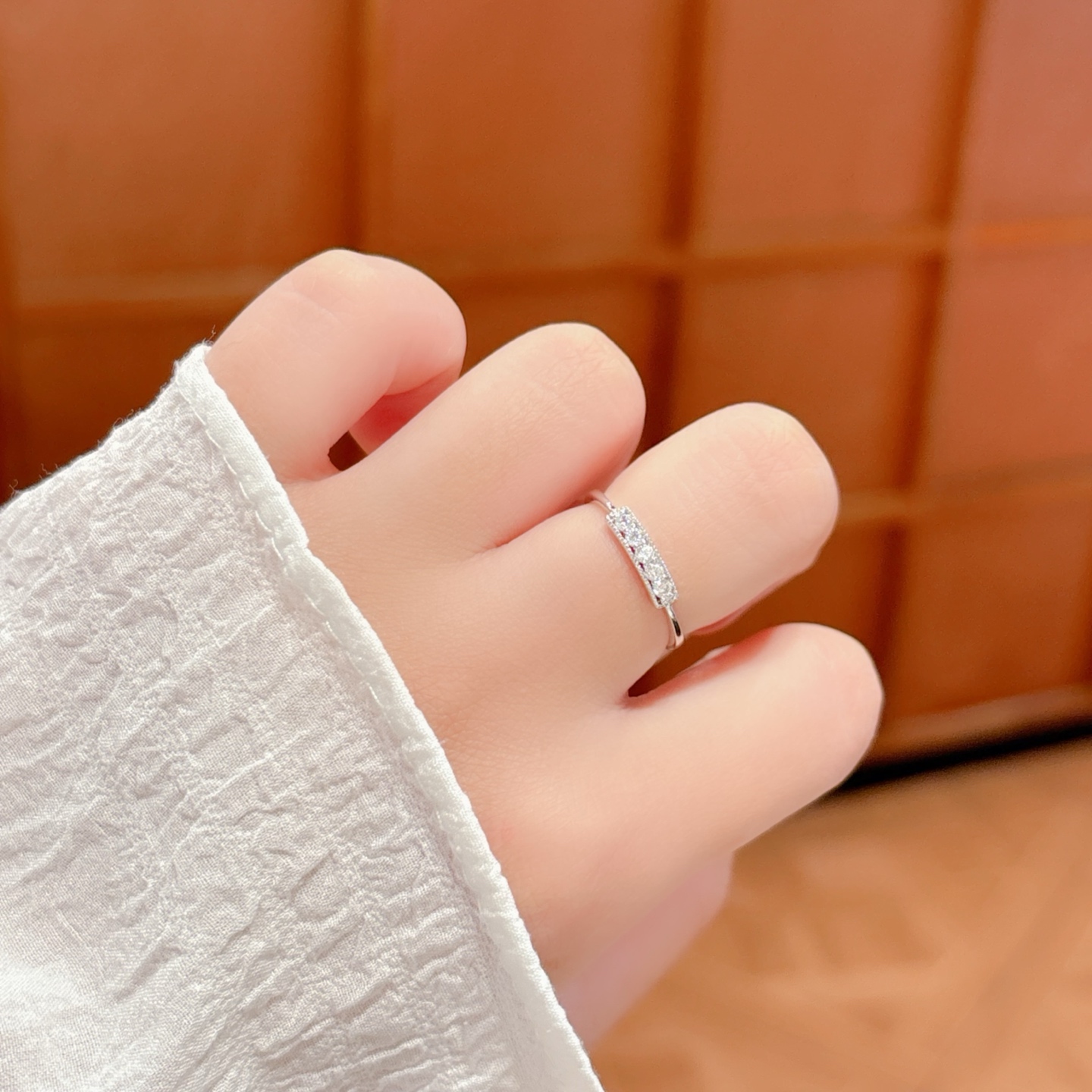 925 Silver Ring Minimalist Teacher's Day Silver