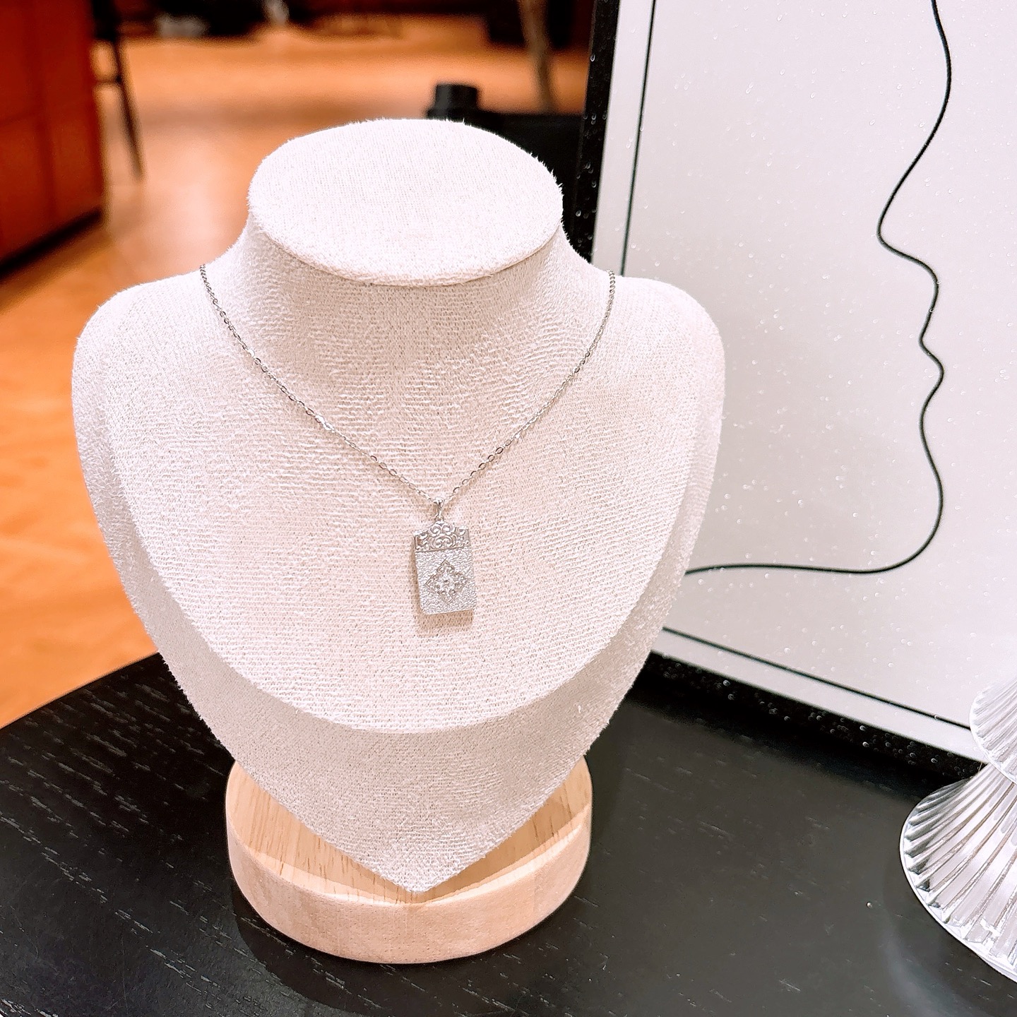 S925 Sterling Silver Necklace Soft New Year Gold