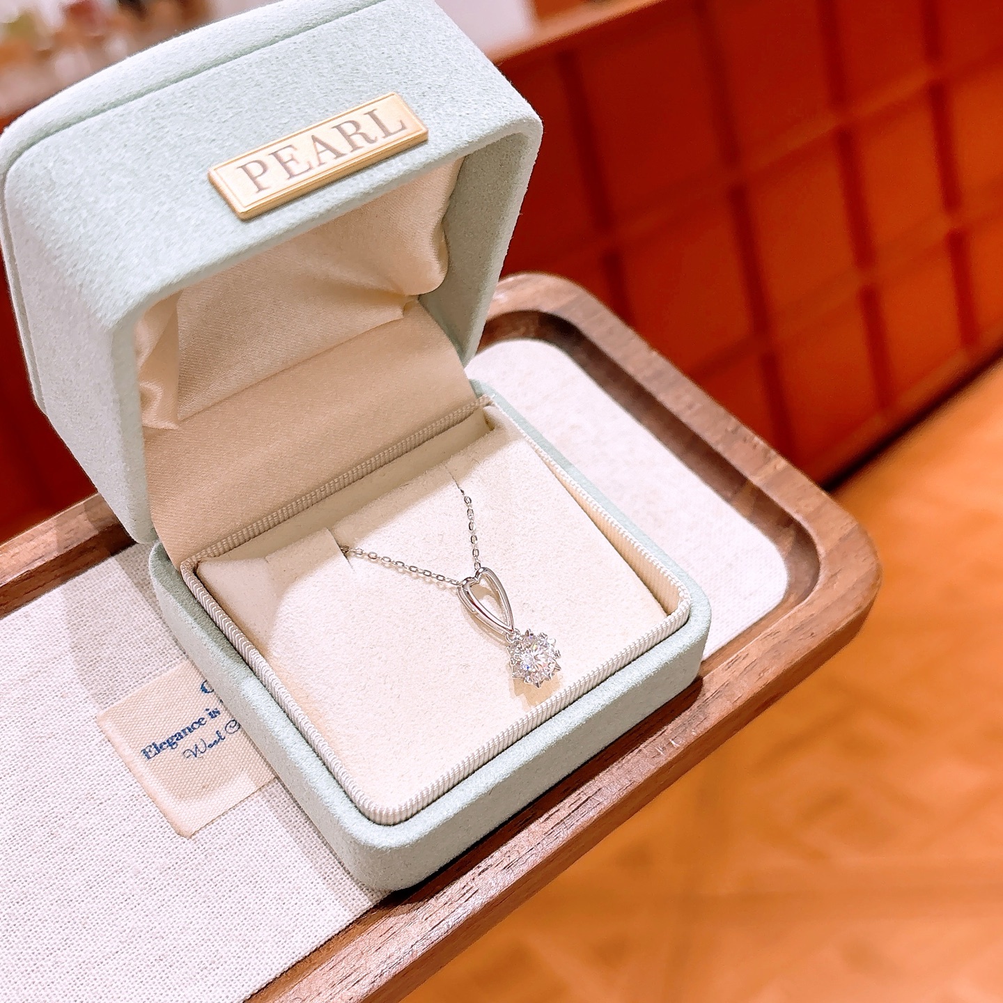 Low Allergy Silver Moissanite Necklace Precision Wedding Favor Gold