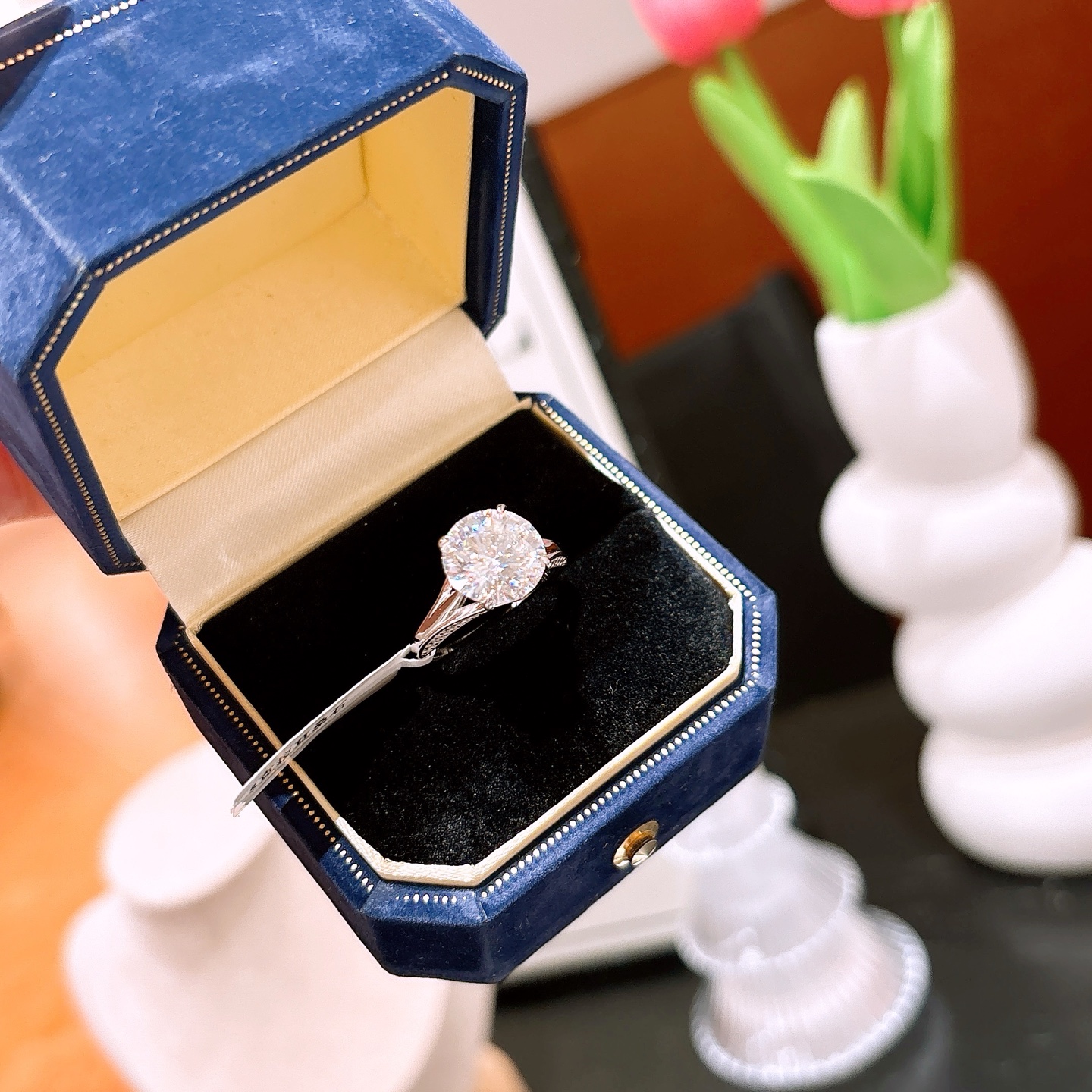 Nickel Free Silver Moissanite Ring Minimalist Confession Silver