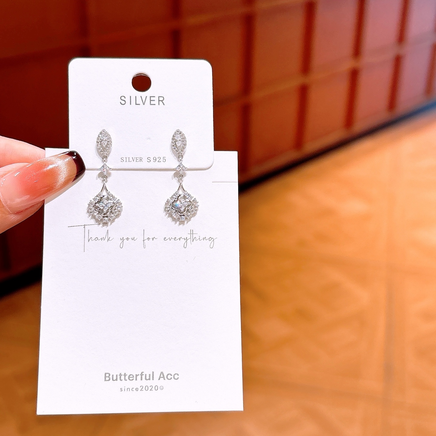 925 Silver Earrings Cute Gift for Her Gold