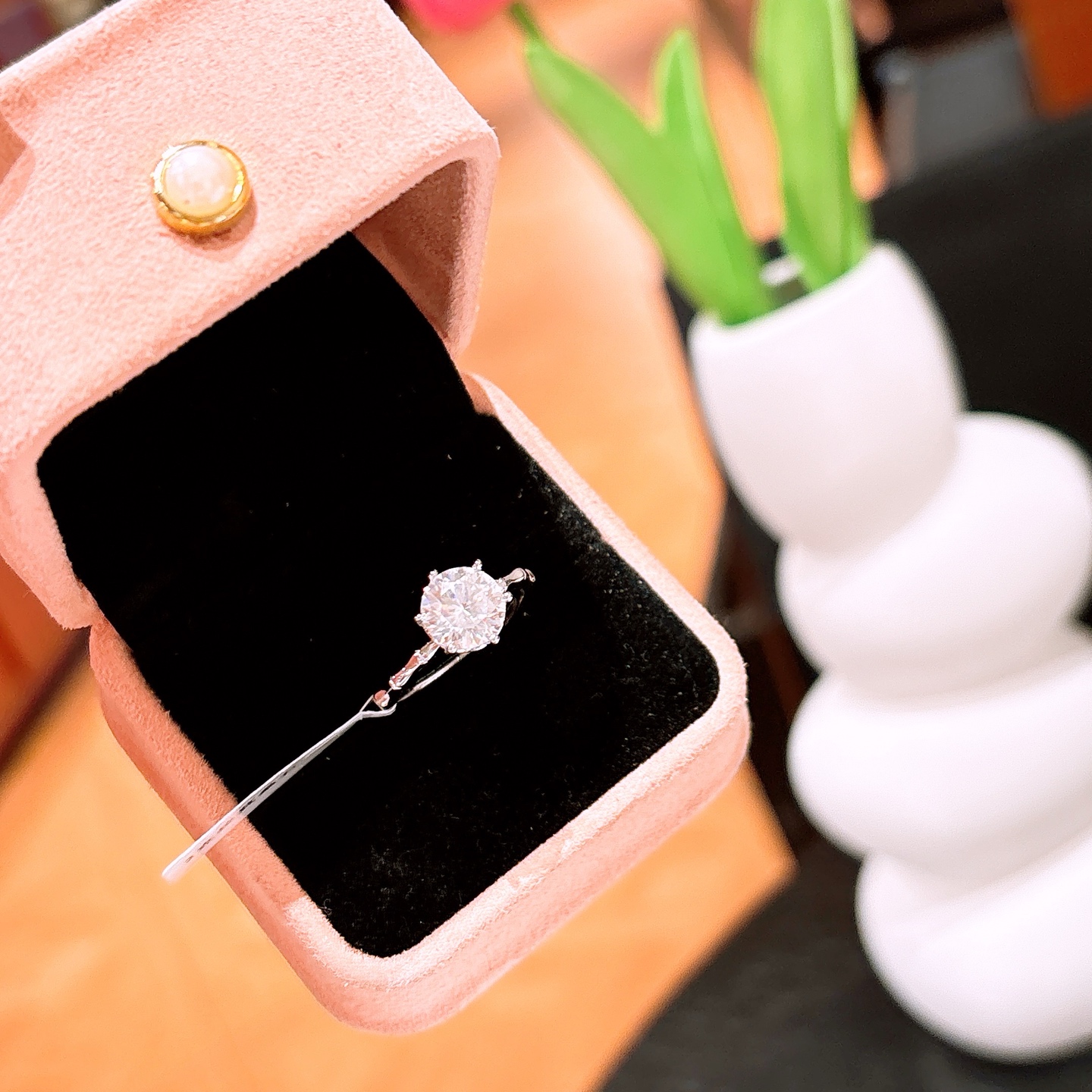 Nickel Free Silver Moissanite Ring Fresh Workplace Silver