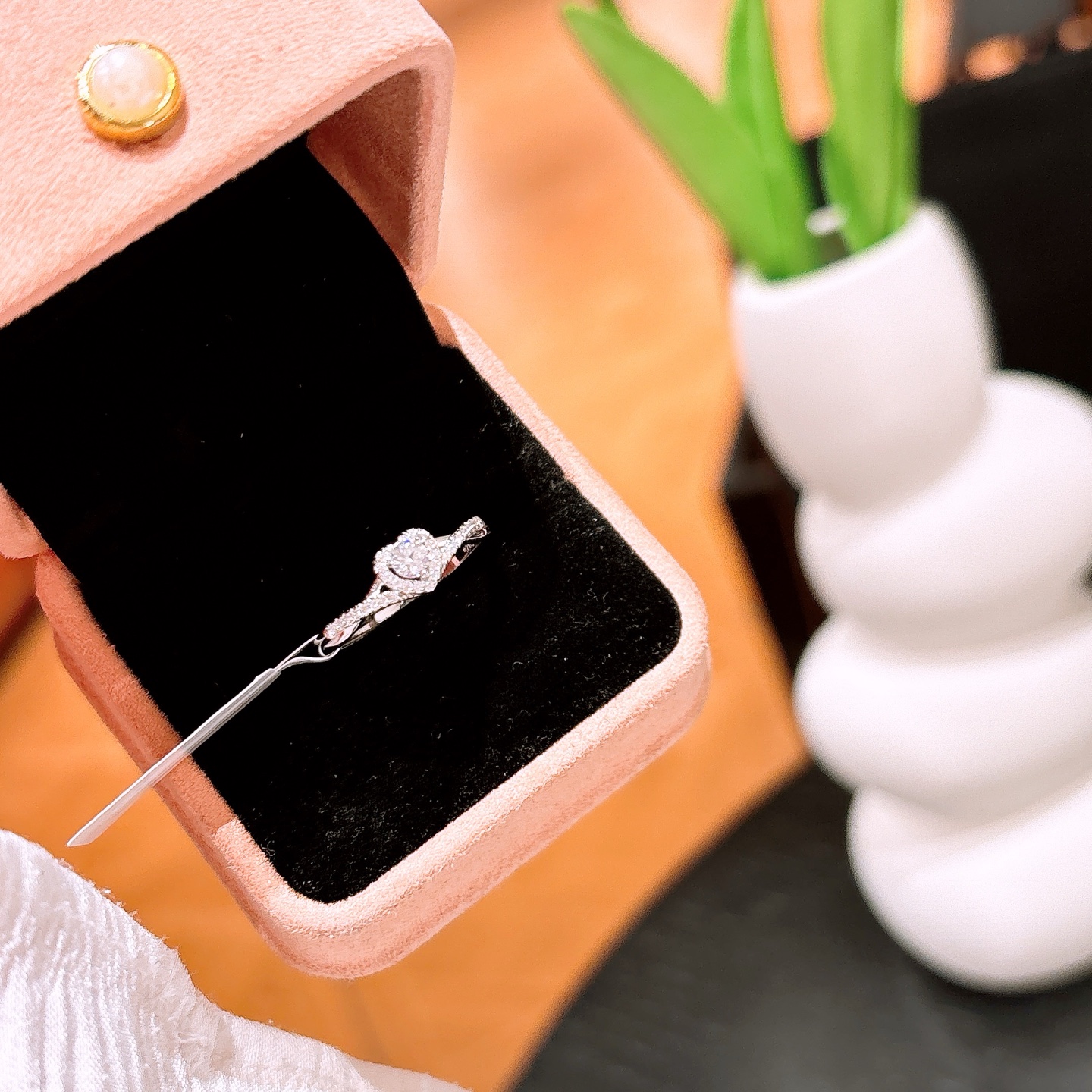 アーティスティック低アレルギー銀リングゴールド 婚姻届提出