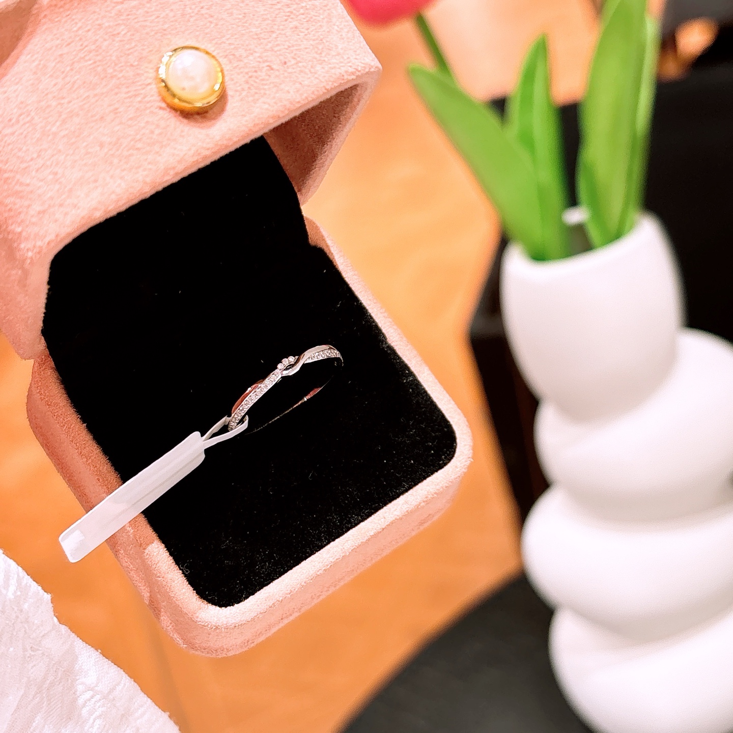 幻想的低アレルギー銀リングゴールド 誕生日