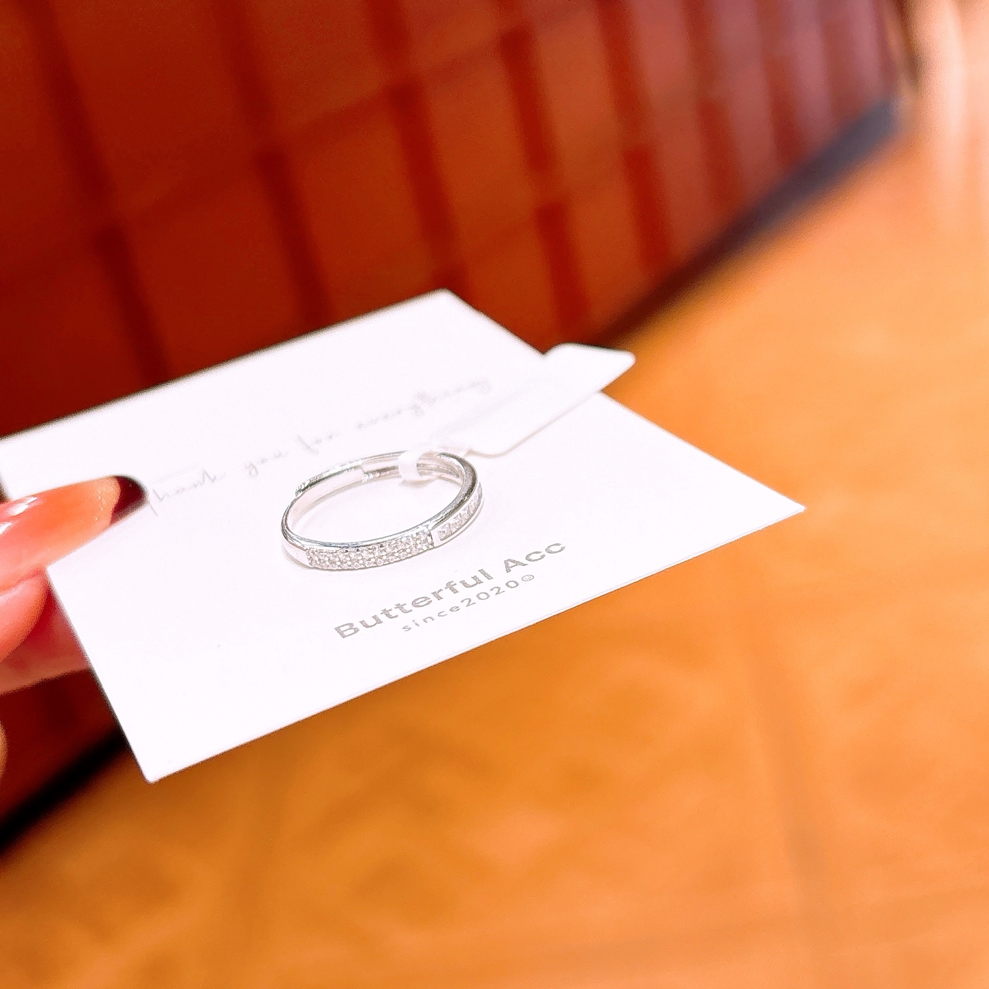 遊び心S925スターリングシルバーリングシルバー 母の誕生日