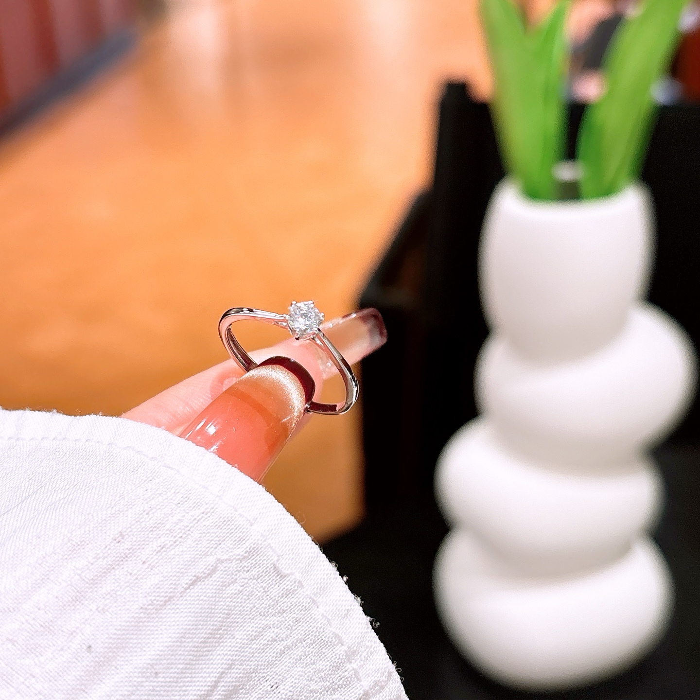 Hypoallergenic Silver Ring Ethereal Everyday Wear Silver