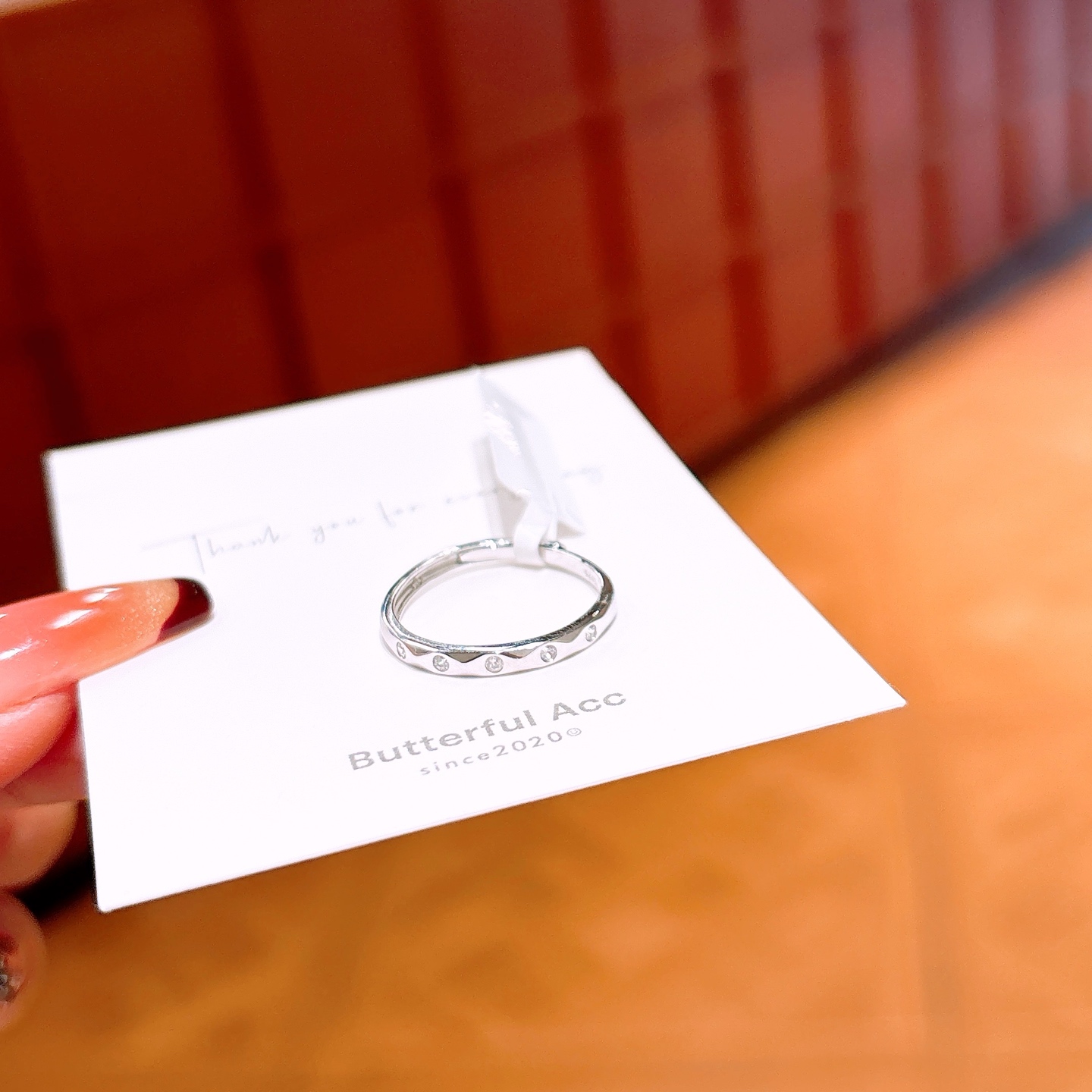 Solid Silver Ring Unique Self-love Gold