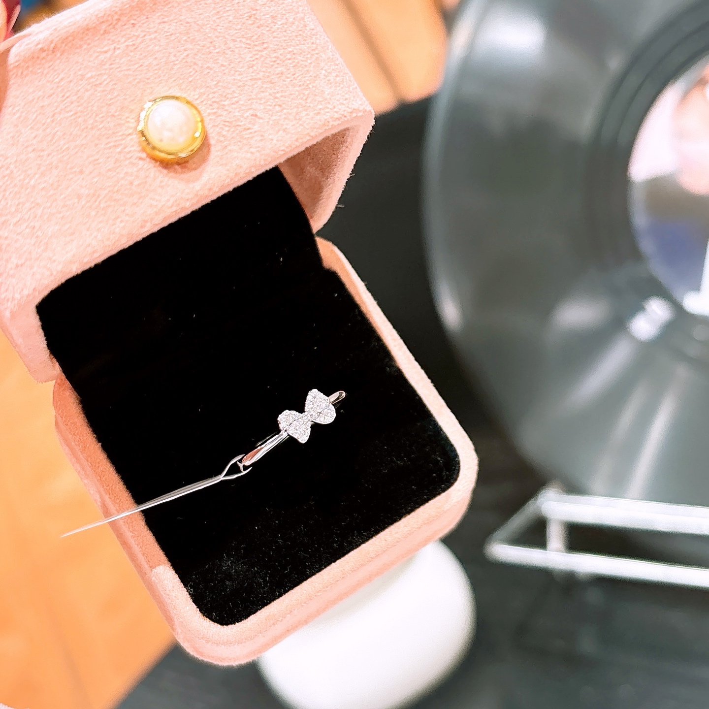 Fine Silver Ring Ins Style Annual Party Gold