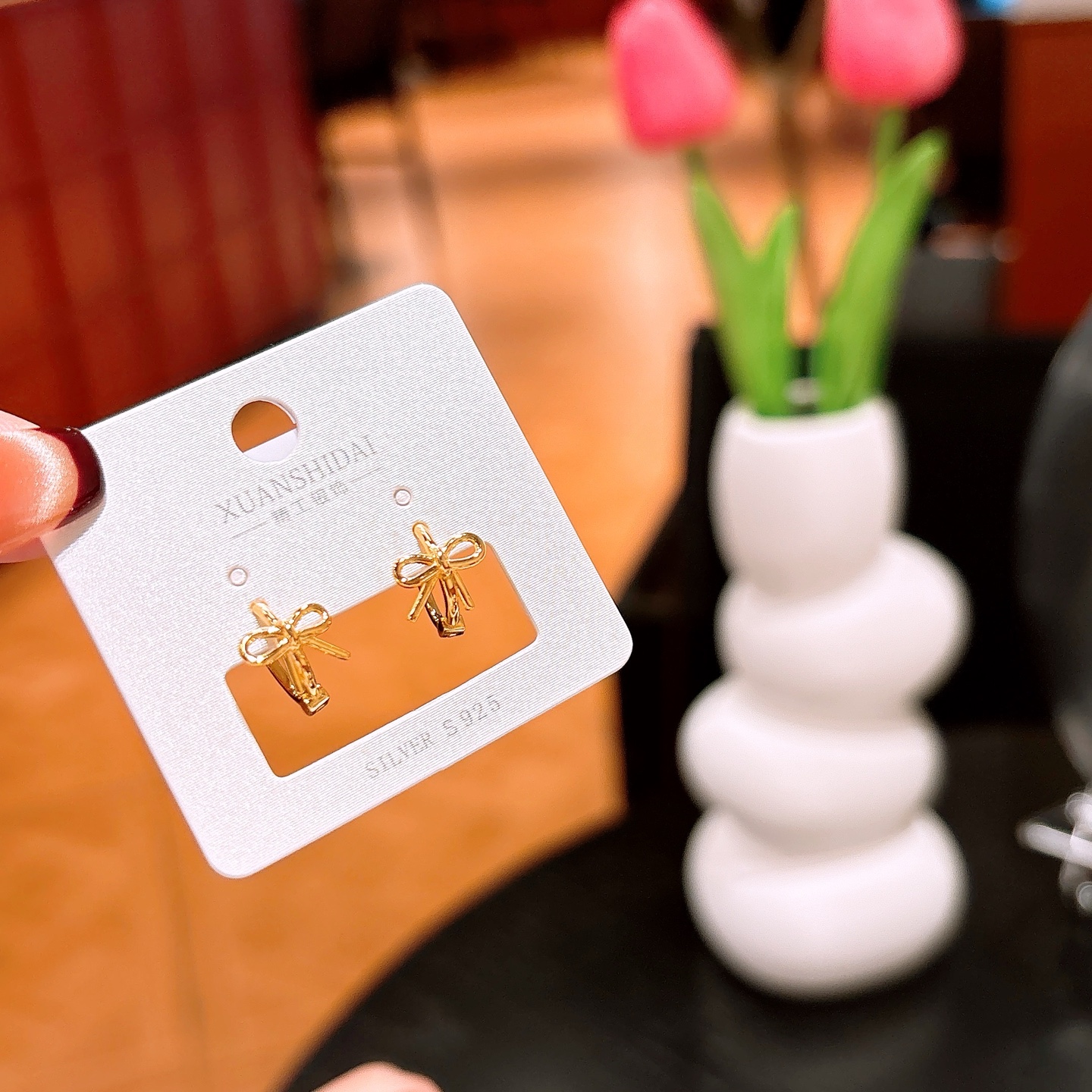 Nickel Free Silver Ear Cuffs Precision Valentine's Day Silver