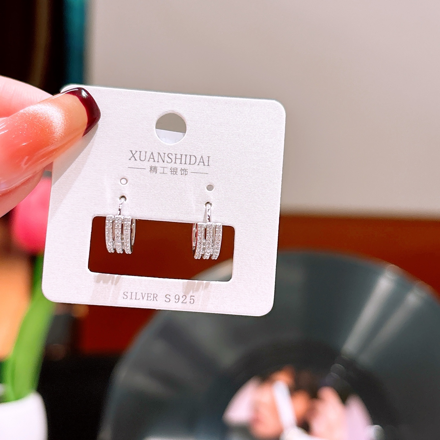 Hypoallergenic Silver Ear Cuffs Ultra Minimal Spring Festival Silver