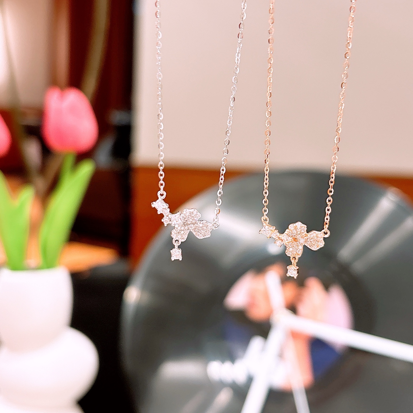 S925 Sterling Silver Necklace Pure Mother's Birthday Silver