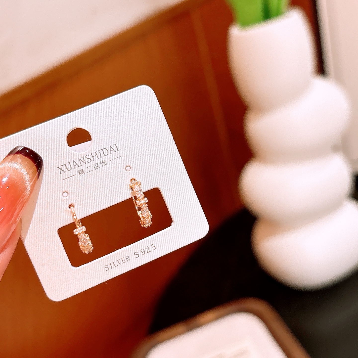 High Polish Silver Ear Cuffs Unique Mother's Day Gold