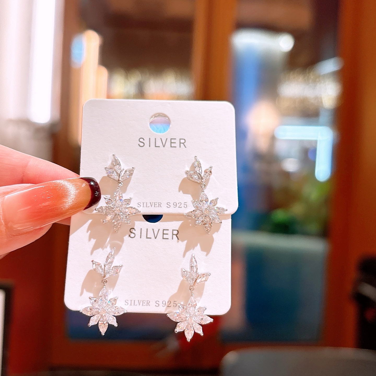 S925 Sterlingsilber Ohrringe Rein Geburtstag Gold