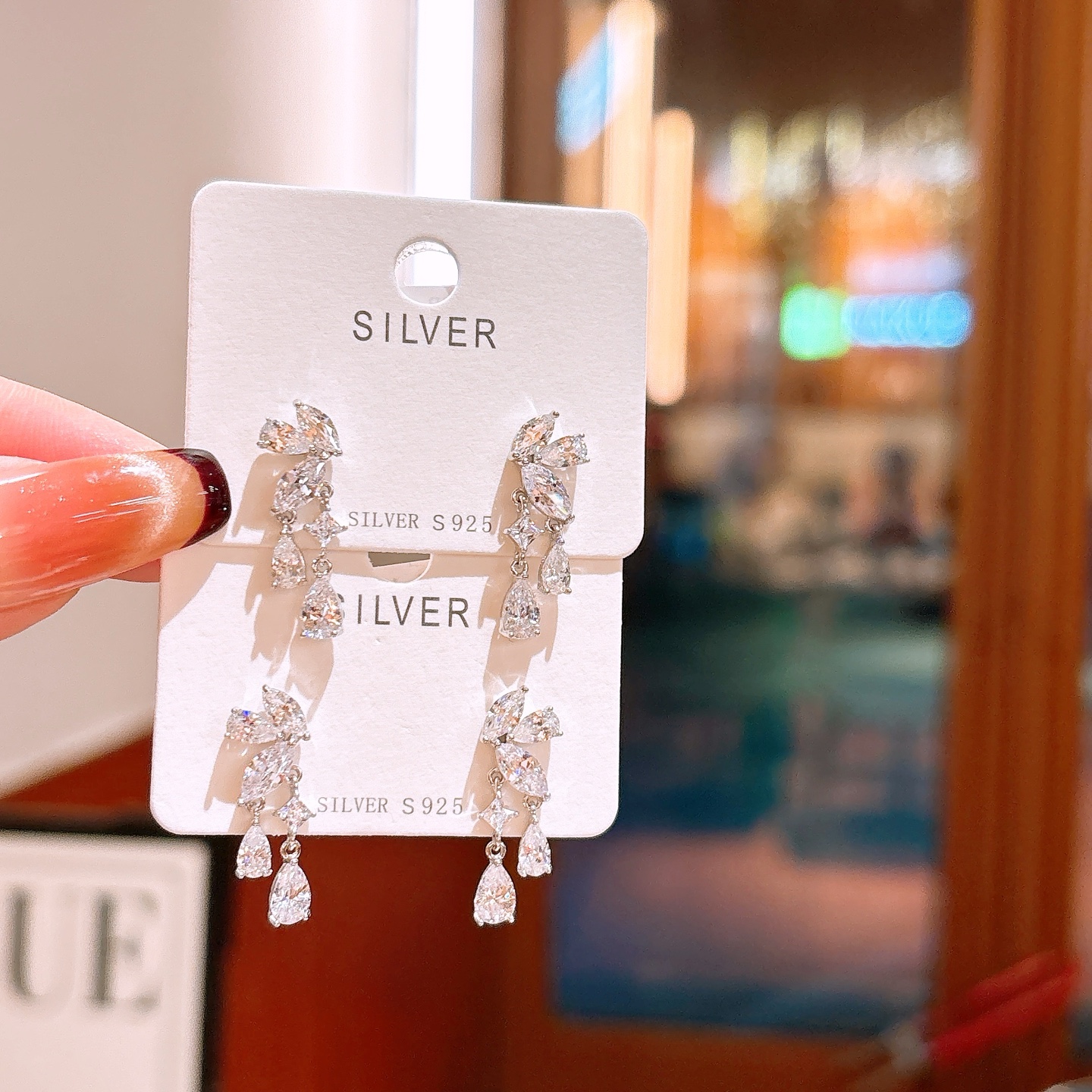 925 Silver Earrings Dainty Party Gold