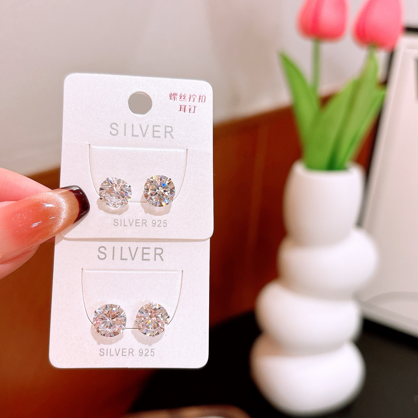 Low Allergy Silver Screw-back Studs Fashion Office Gold