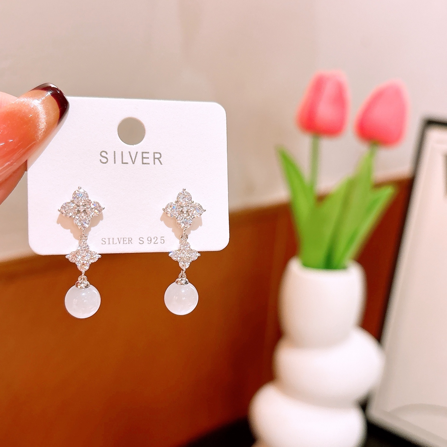 High Polish Silver Earrings Gentle Date Night Silver