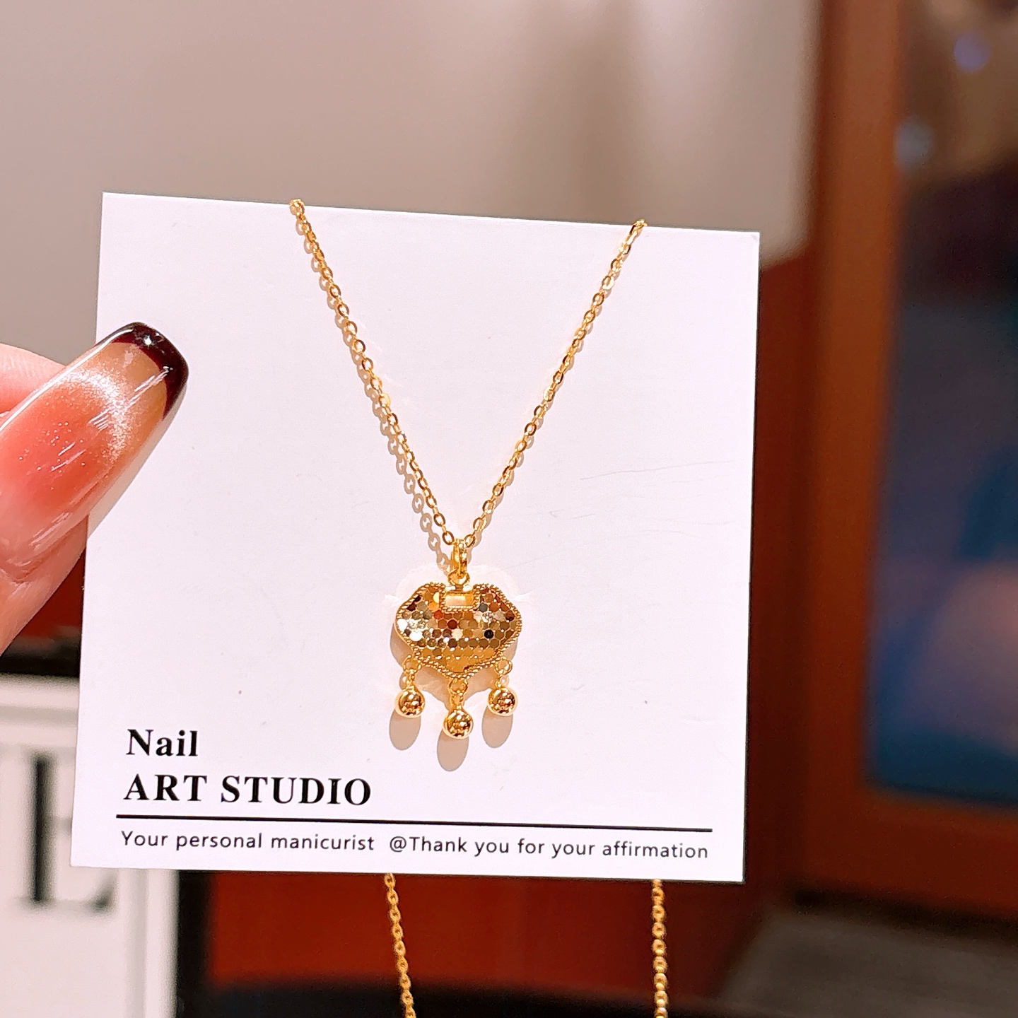 Low Allergy Silver Necklace Ins Style Teacher's Day Gold