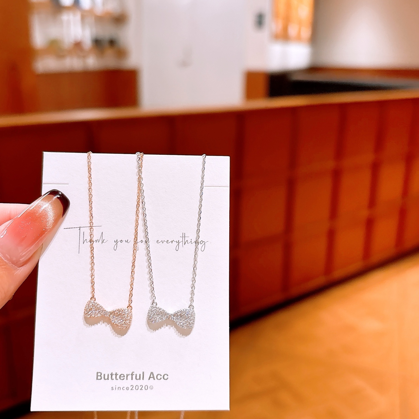 Hochglanzpoliertes Silber Kette Süß Geständnis Gold