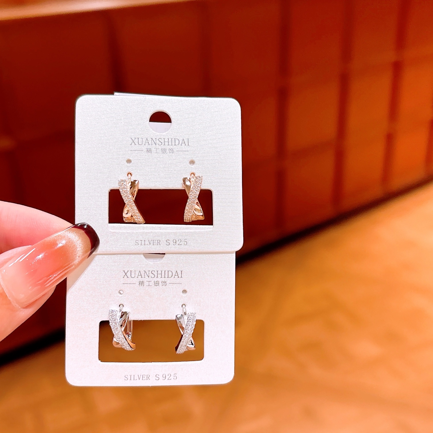 Nickel Free Silver Ear Cuffs Korean Style Spring Festival Silver