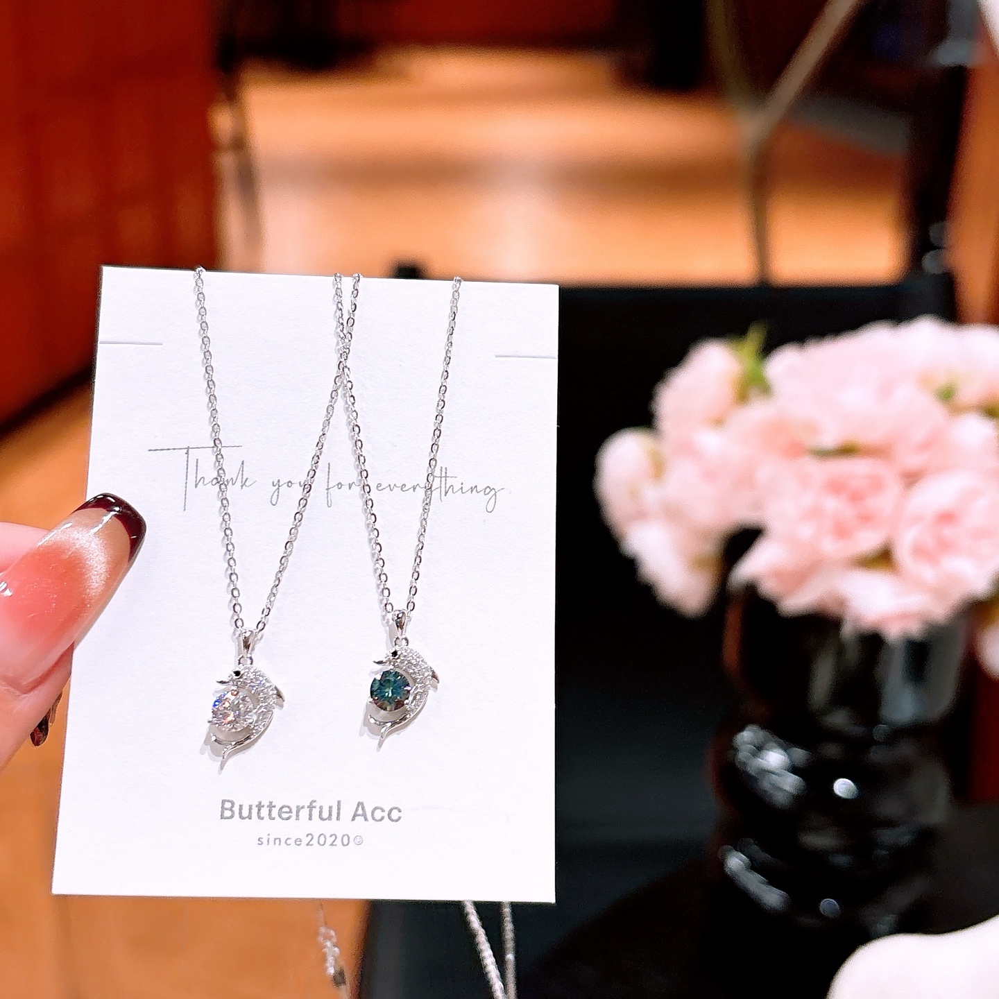 Massivsilber Moissanit Kette Präzision Heiratsantrag Silber